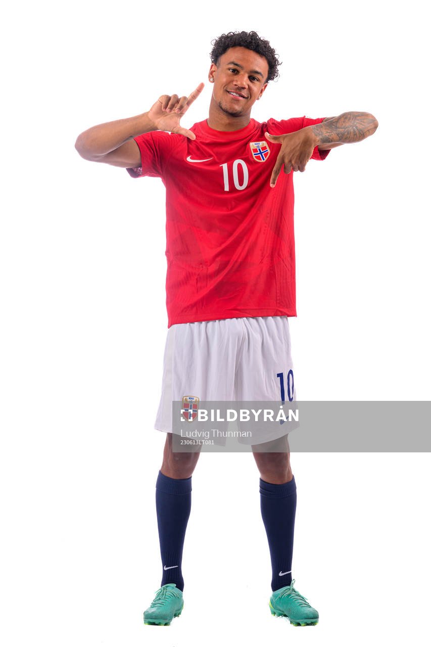 Oscar Bobb of the norwegian under-21 national football team