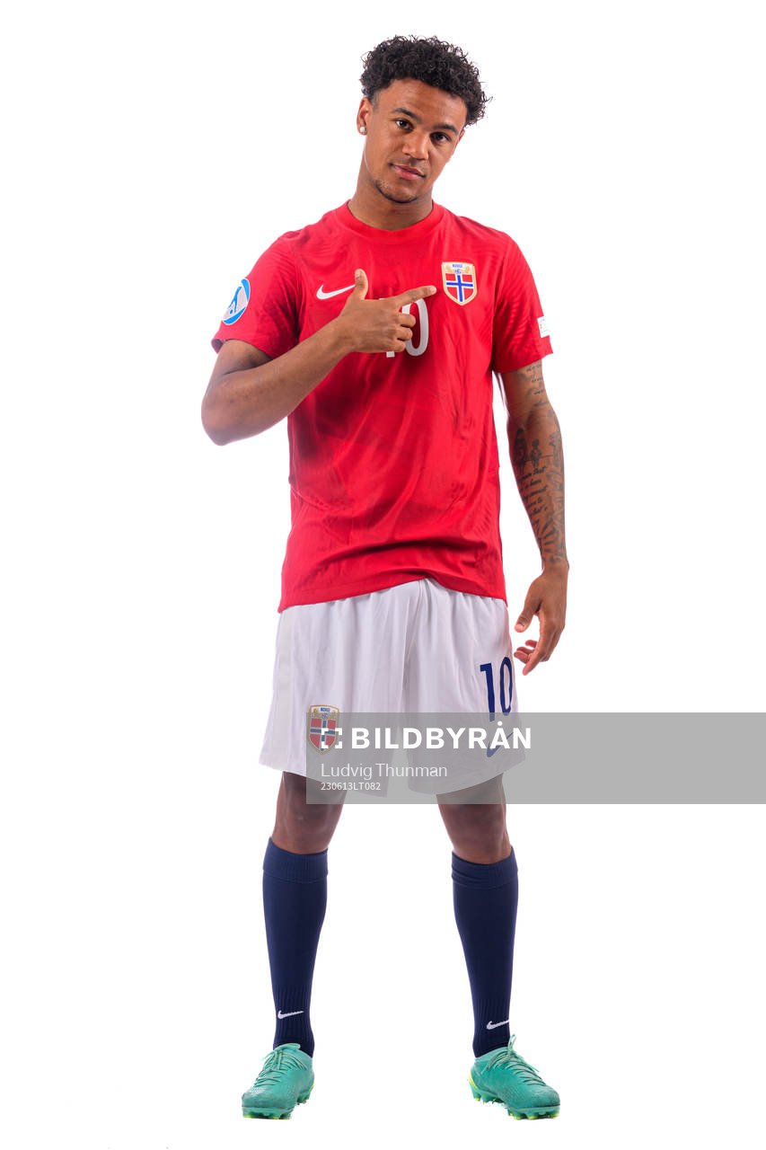 Oscar Bobb of the norwegian under-21 national football team