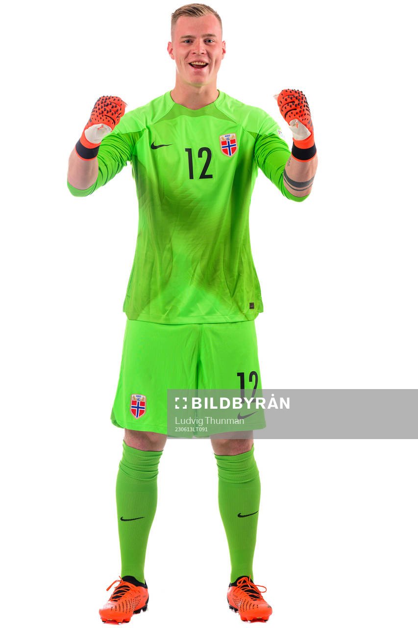 Goalkeeper Kristoffer Klaesson of the norwegian under-21