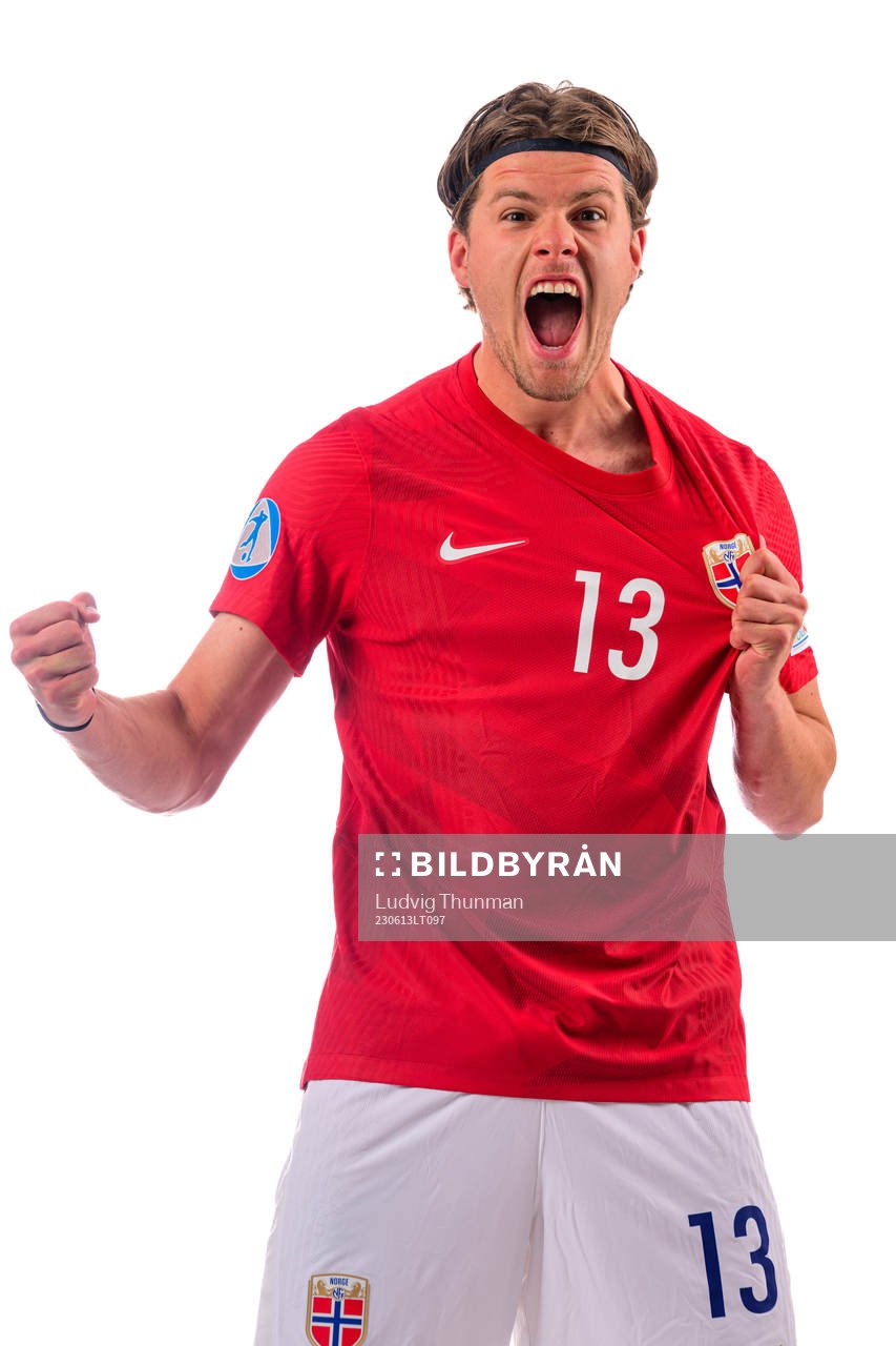 Leo Fuhr Hjelde of the norwegian under-21 national football