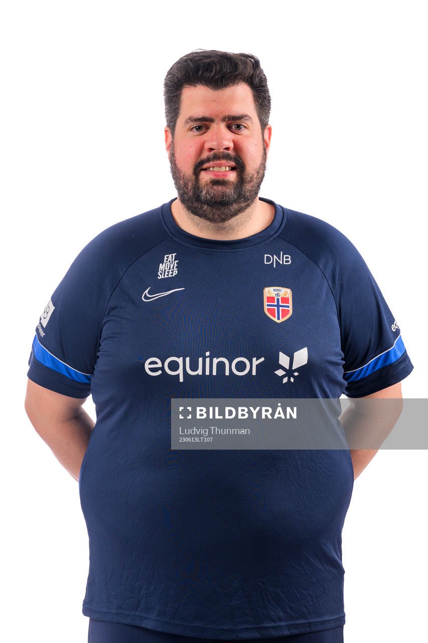 Analytics Eirik Kolstad of the norwegian under-21 national football team poses for a portrait on June 13, 2023 in Saalfelden am Steinernen Meer. 