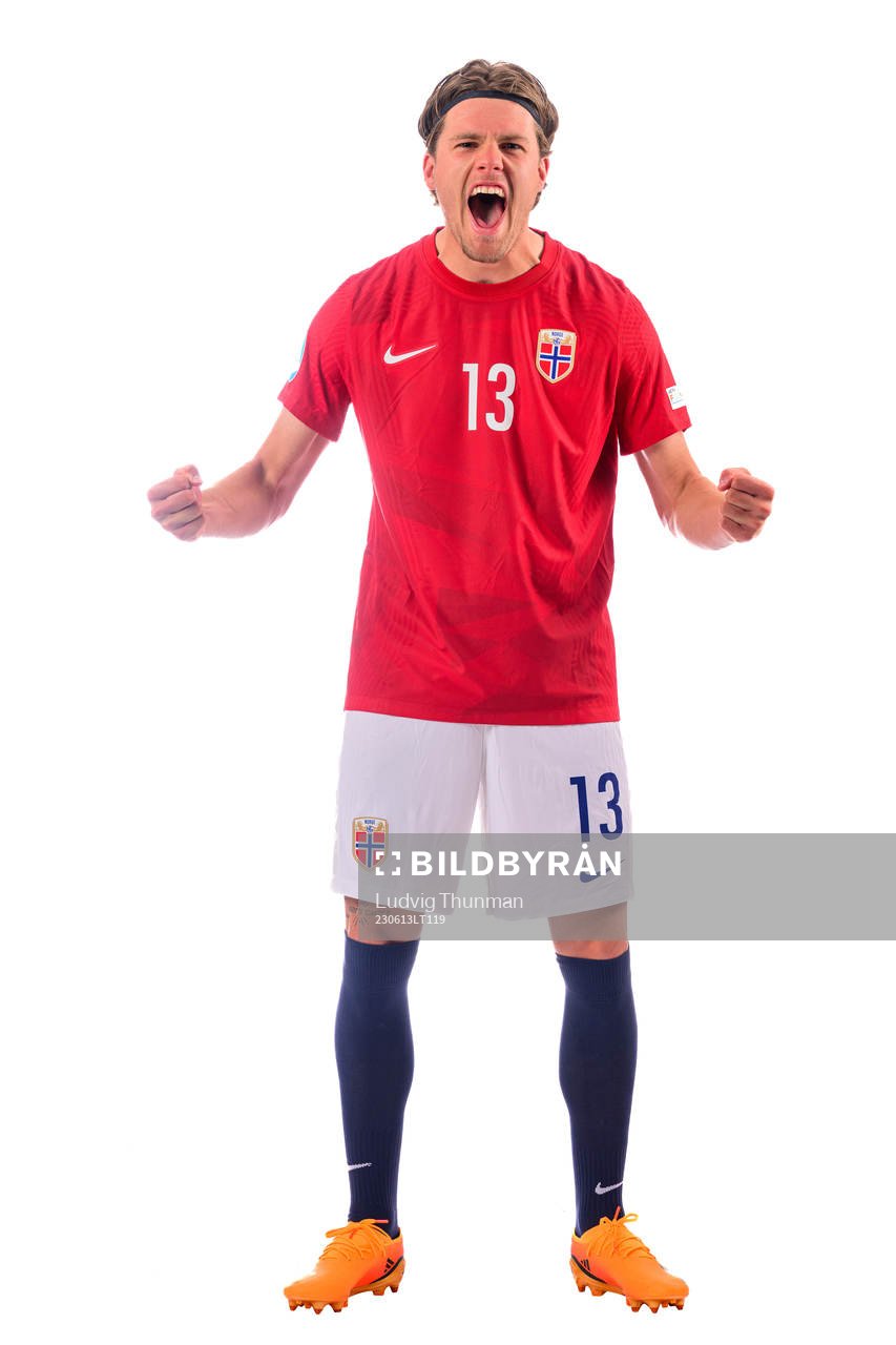 Leo Fuhr Hjelde of the norwegian under-21 national football