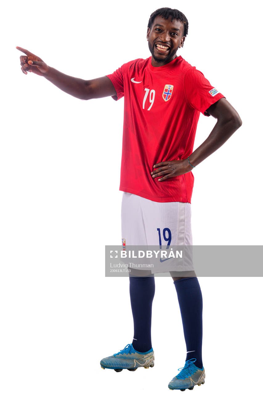 Warren Kamanzi of the norwegian under-21 national football