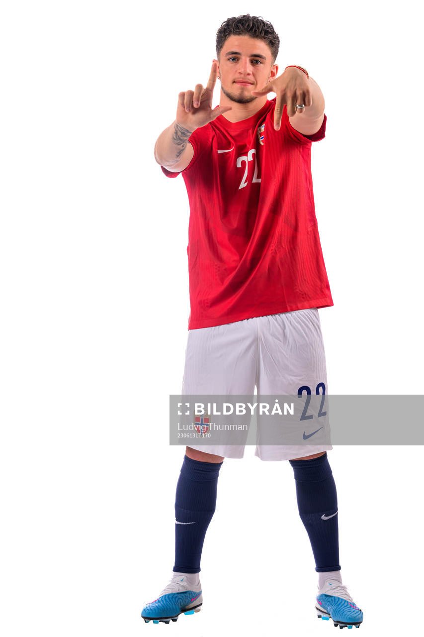 Christos Zafeiris of the norwegian under-21 national