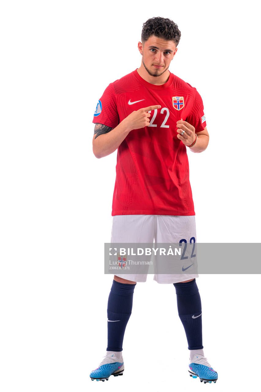 Christos Zafeiris of the norwegian under-21 national