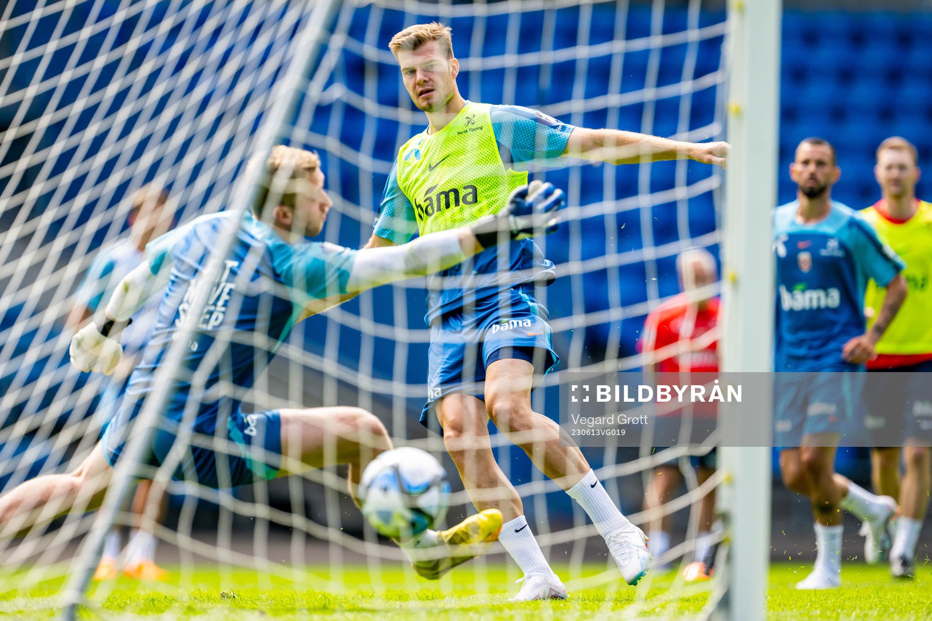 Alexander Sørloth of the Norwegian national football team