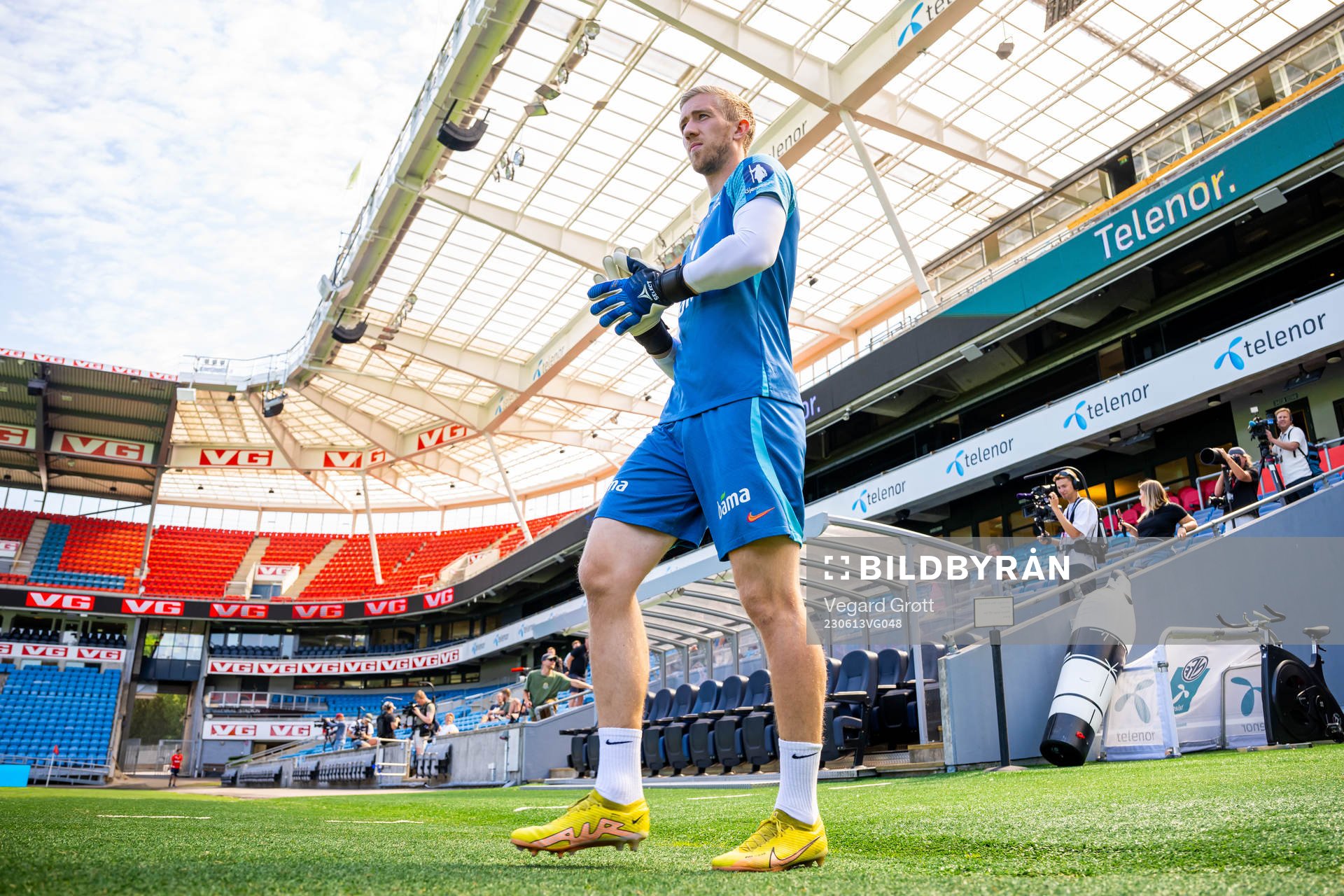 Goalkeeper Egil Selvik of the Norwegian national football