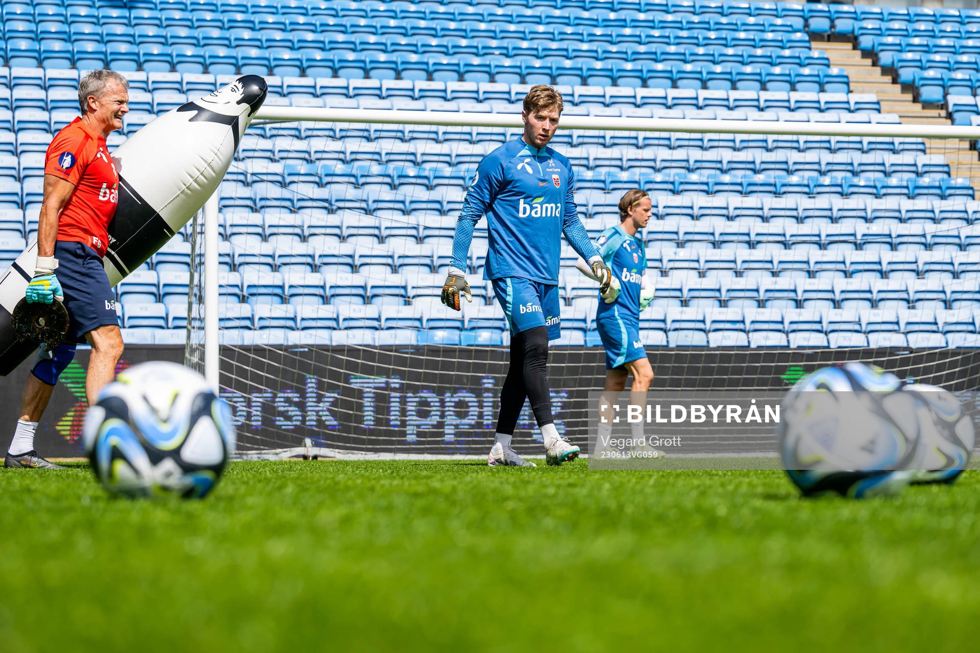 Goalkeeper Mathias Dyngeland of the Norwegian national
