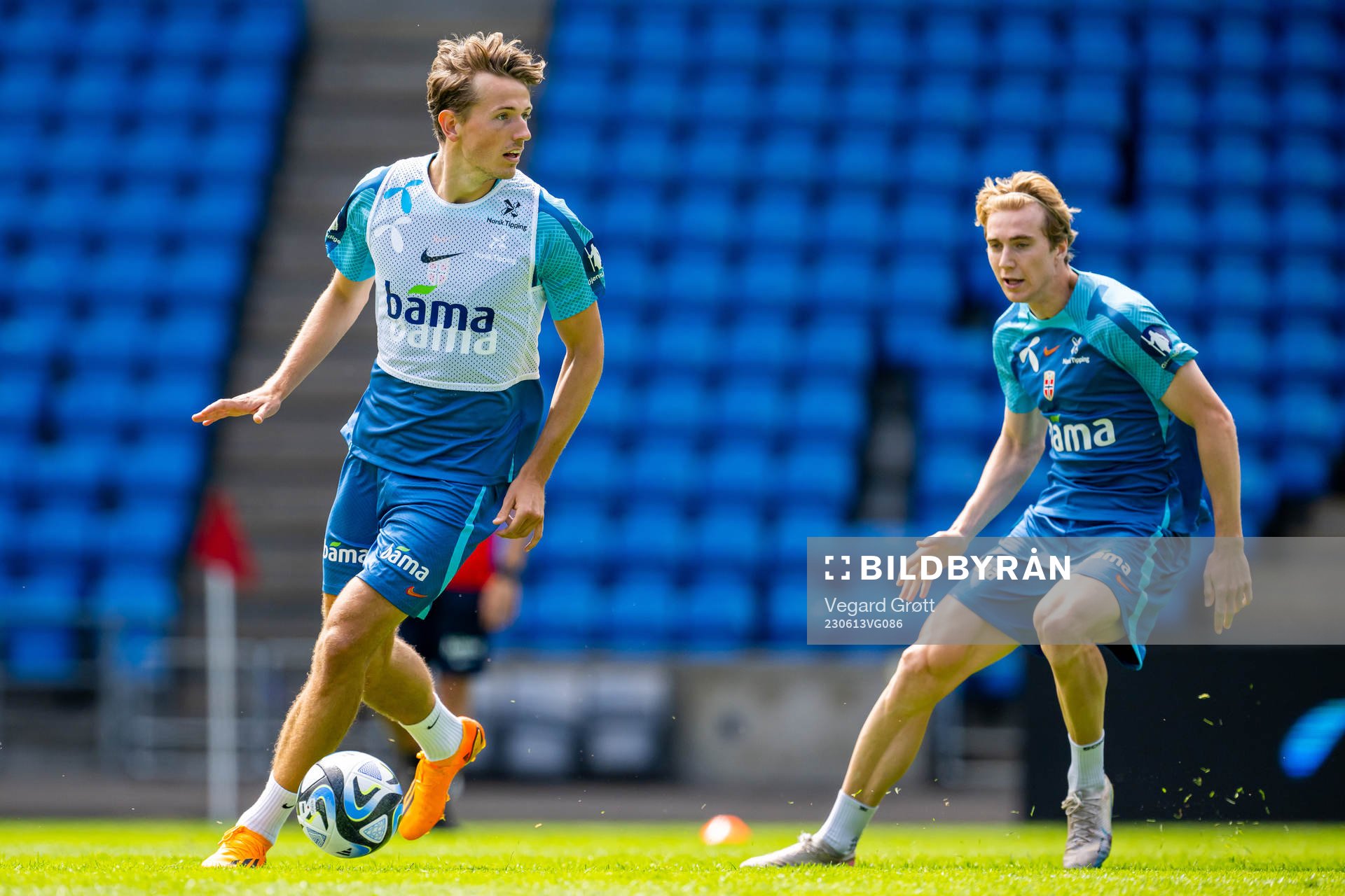 Sander Berge of the Norwegian national football team