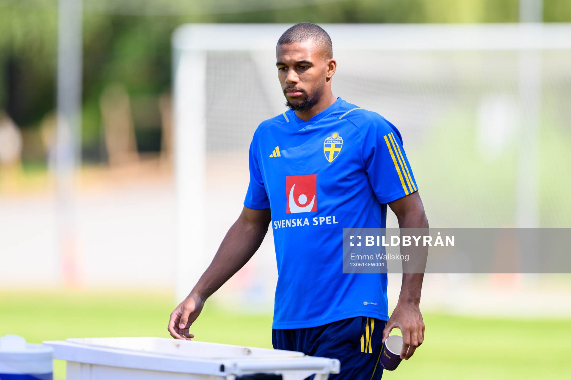 Isak Hien of the Swedish national football team