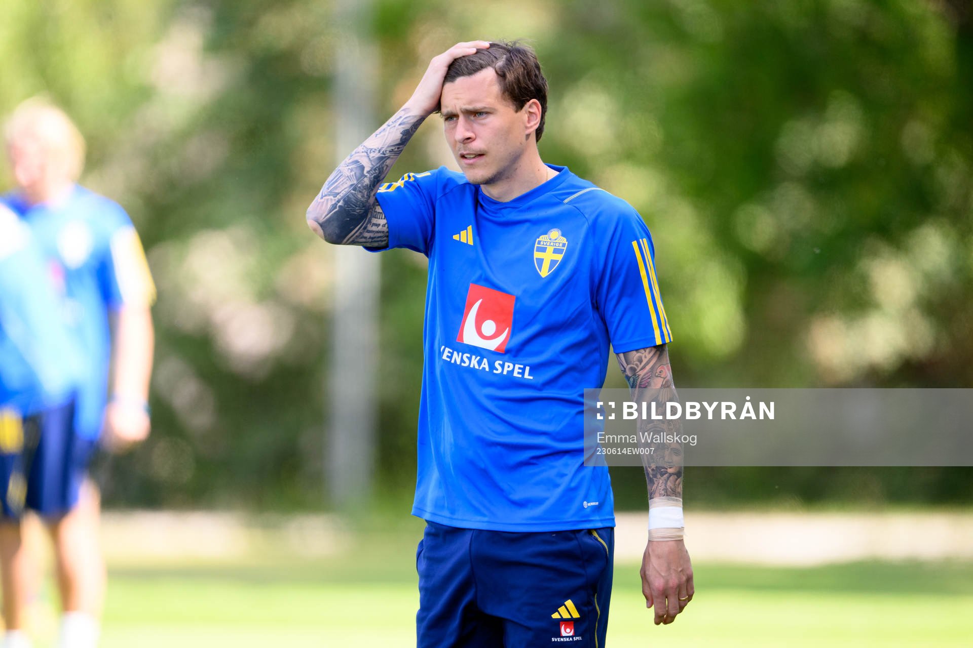 Victor Nilsson Lindelöf of the Swedish national football