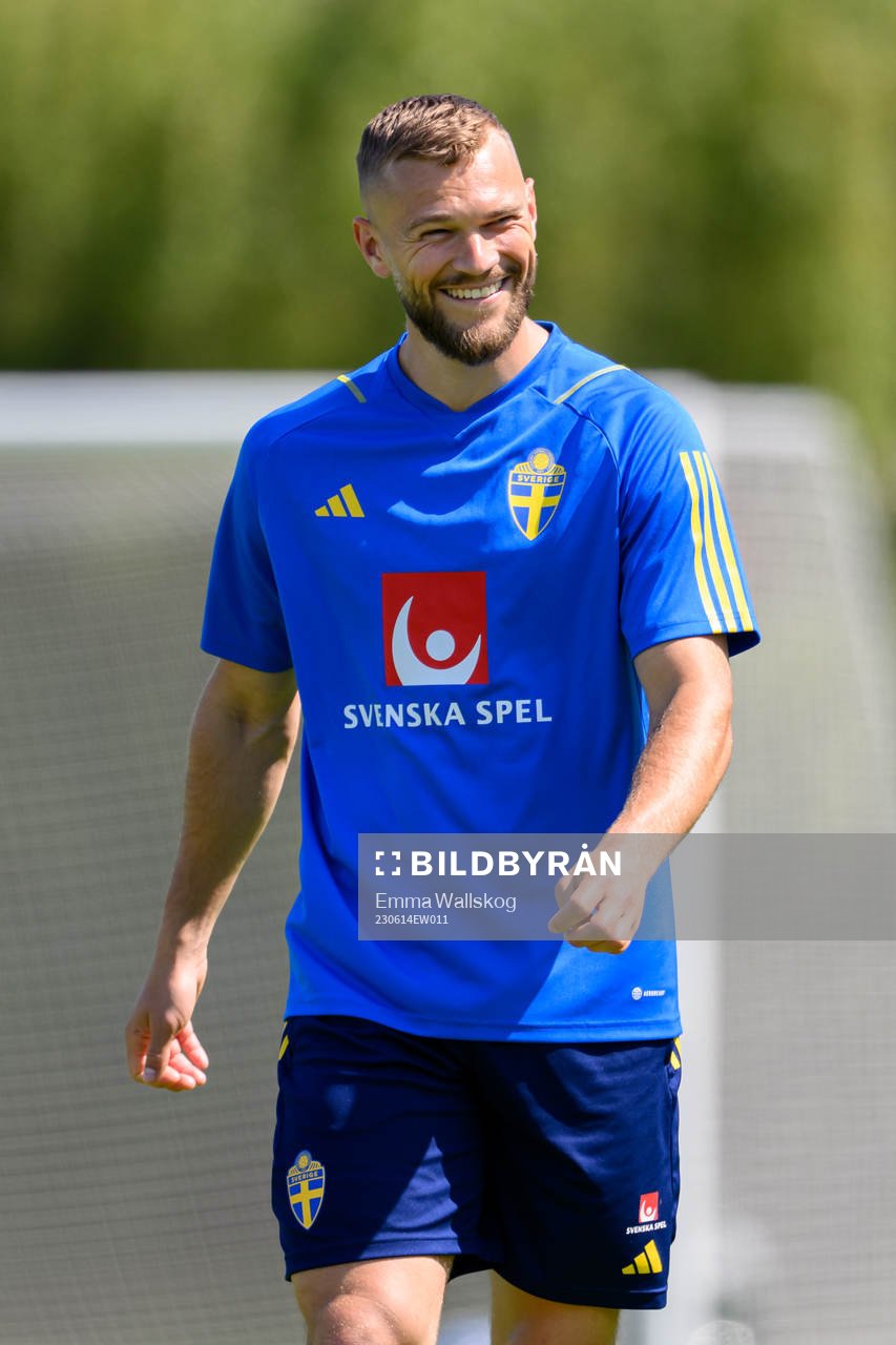 Jesper Karlström of the Swedish national football team