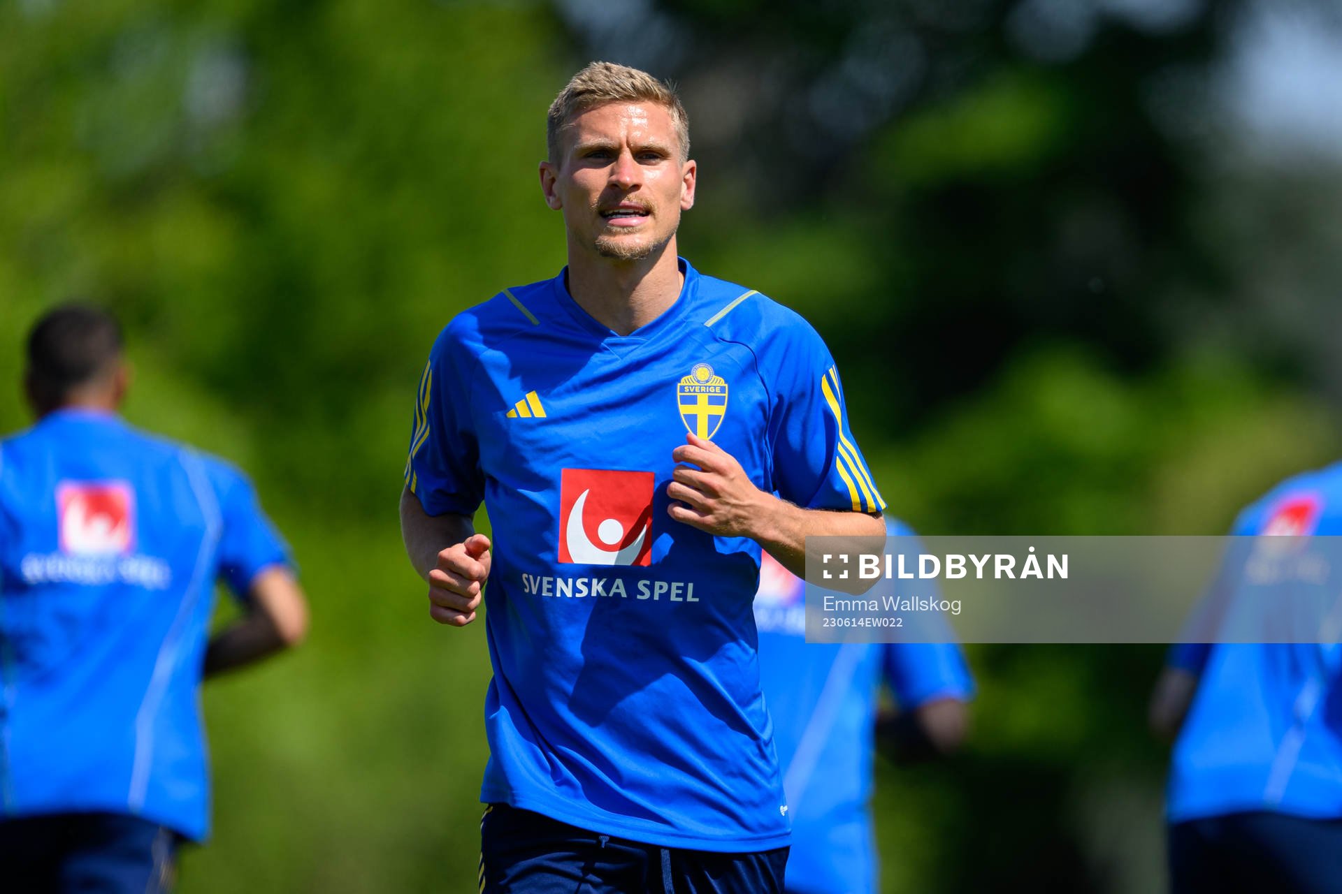 Carl Starfelt of the Swedish national football team