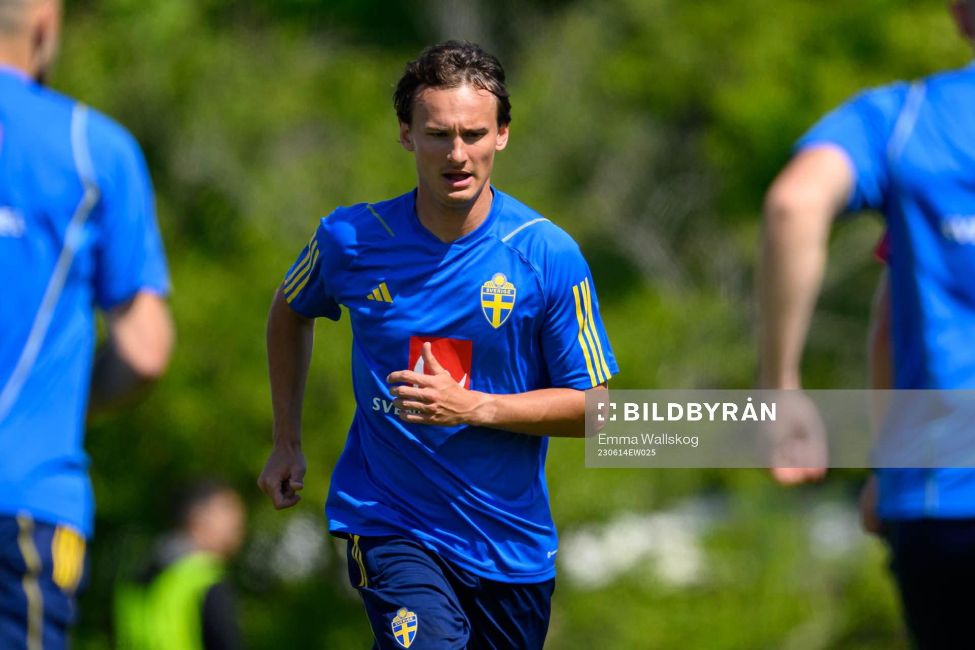 Hjalmar Ekdal of the Swedish national football team