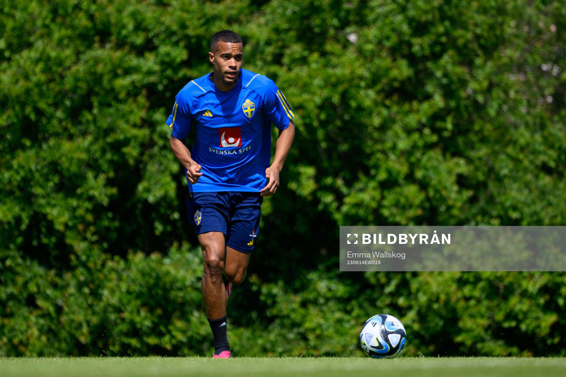 Robin Quaison of the Swedish national football team