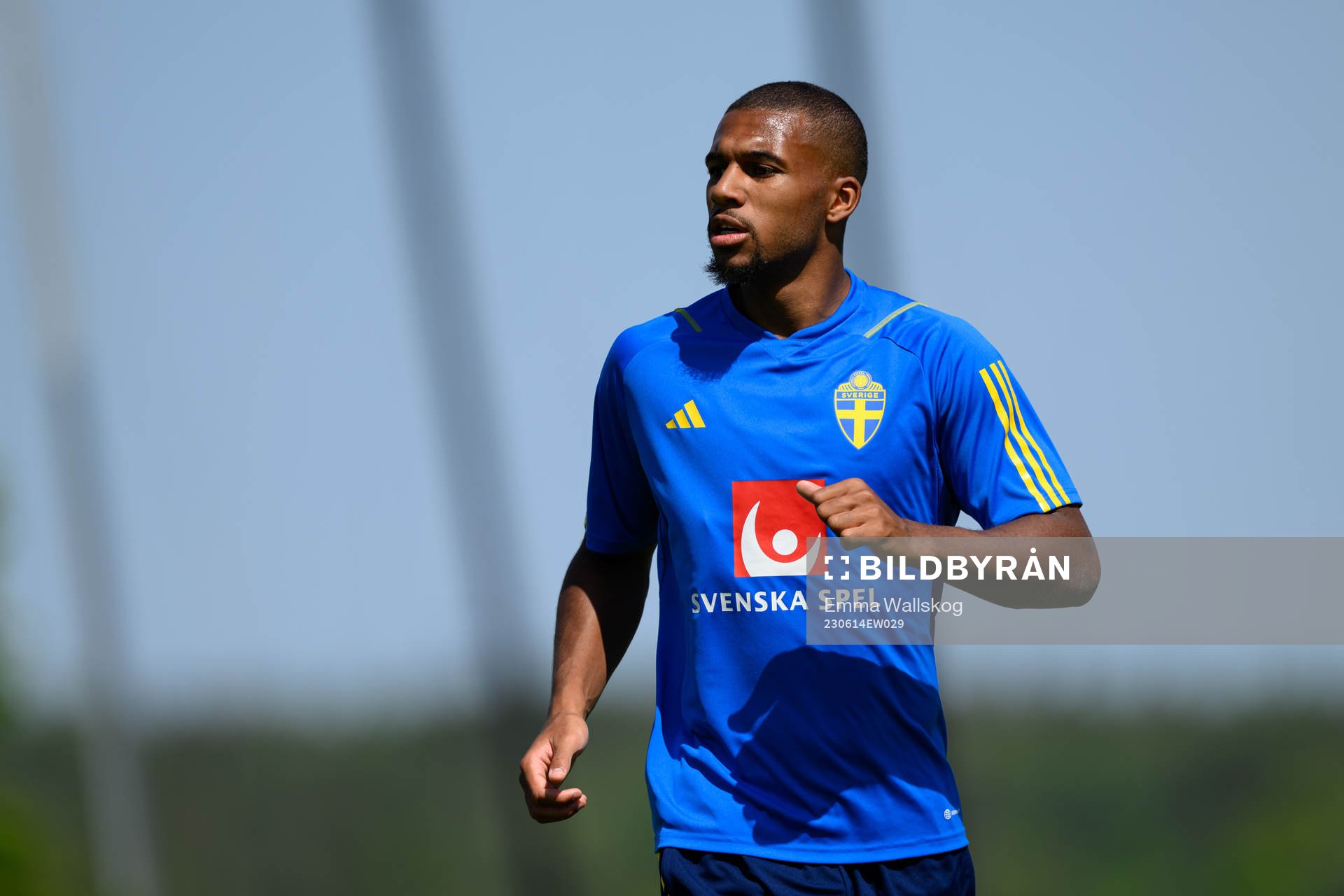 Isak Hien of the Swedish national football team
