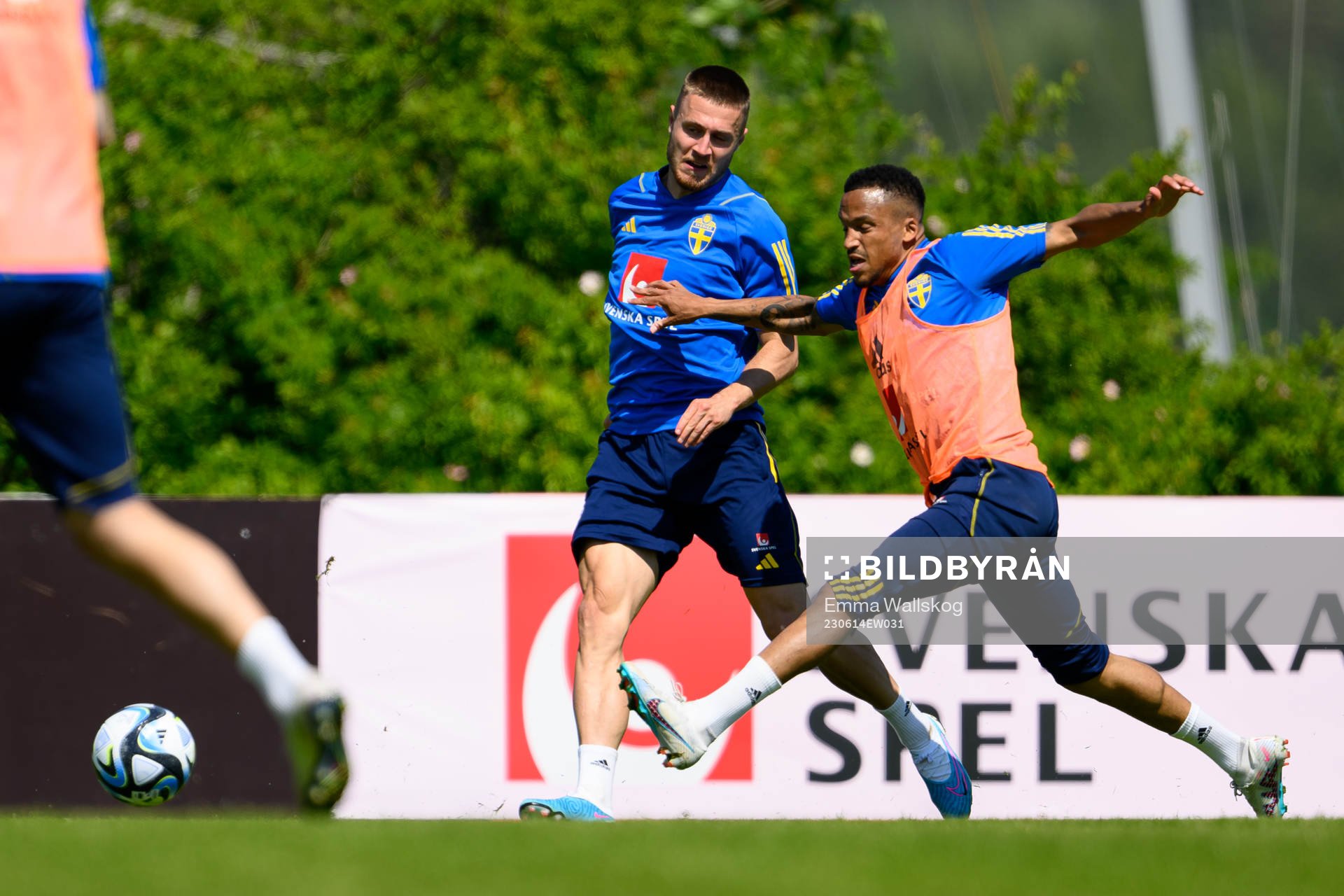 Mattias Svanberg and Martin Olsson of the Swedish national