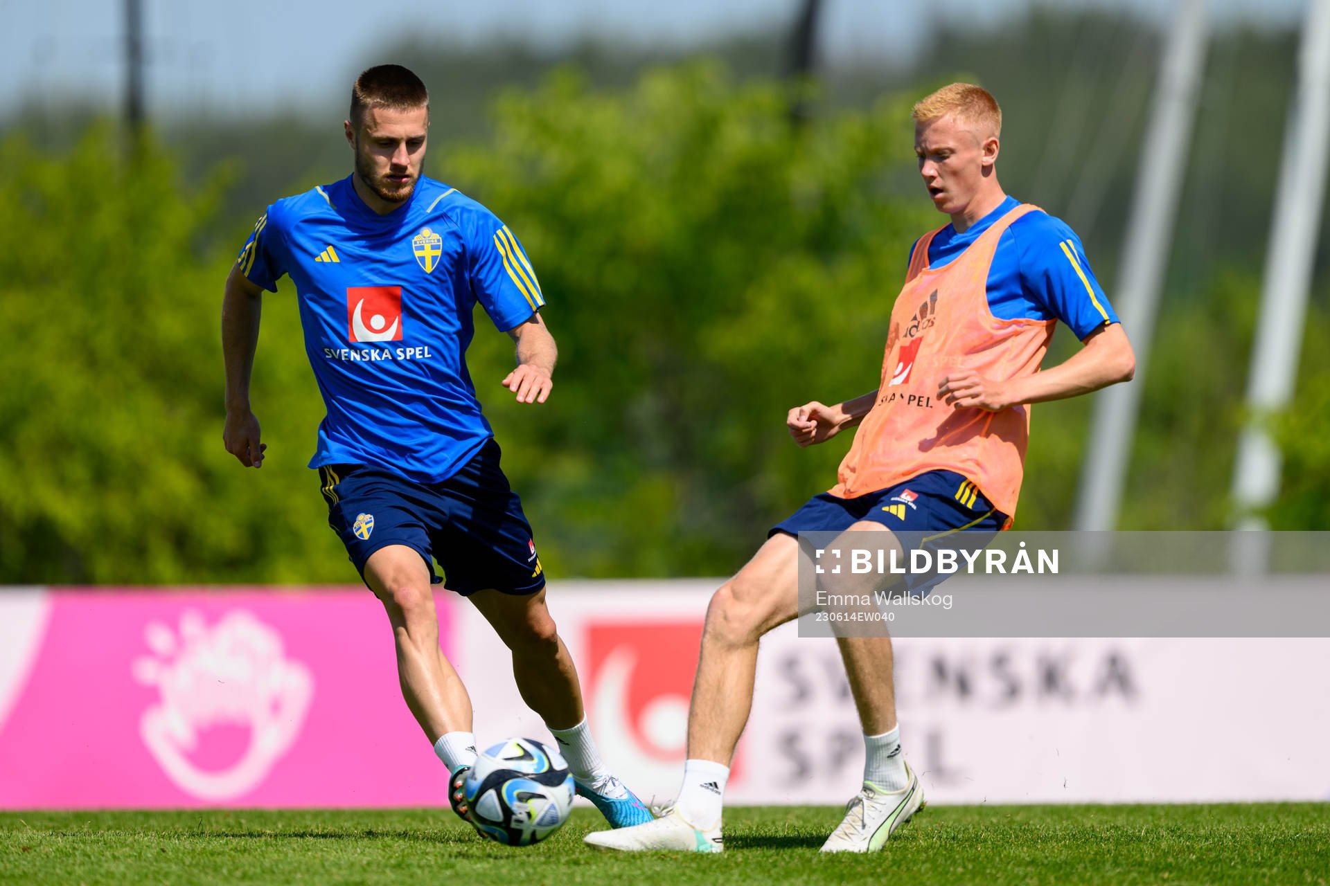 Mattias Svanberg and Hugo Larsson of the Swedish national
