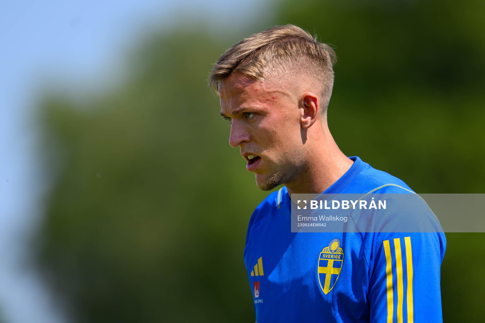 Jesper Karlsson of the Swedish national football team