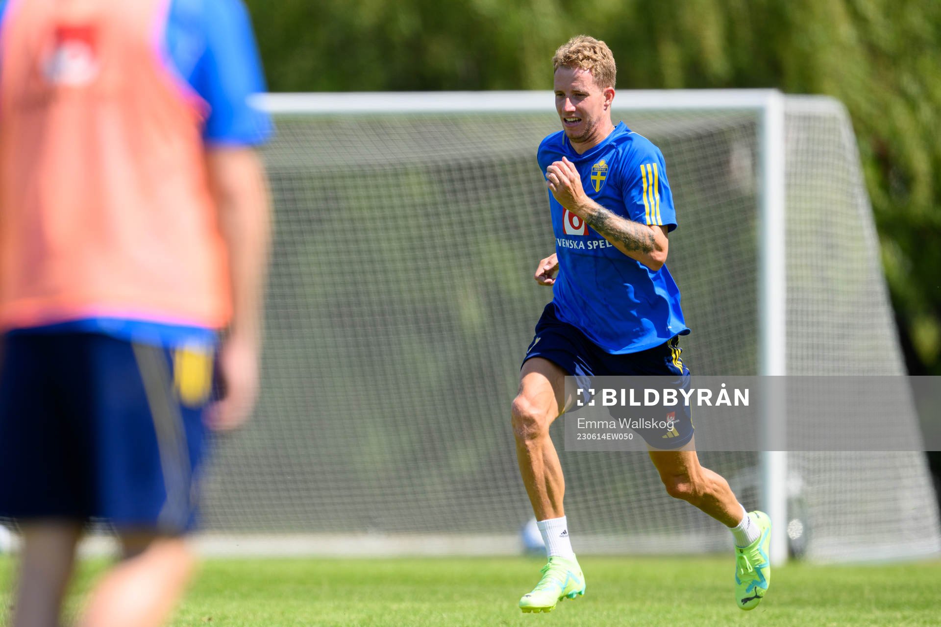 Samuel Gustafson of the Swedish national football team