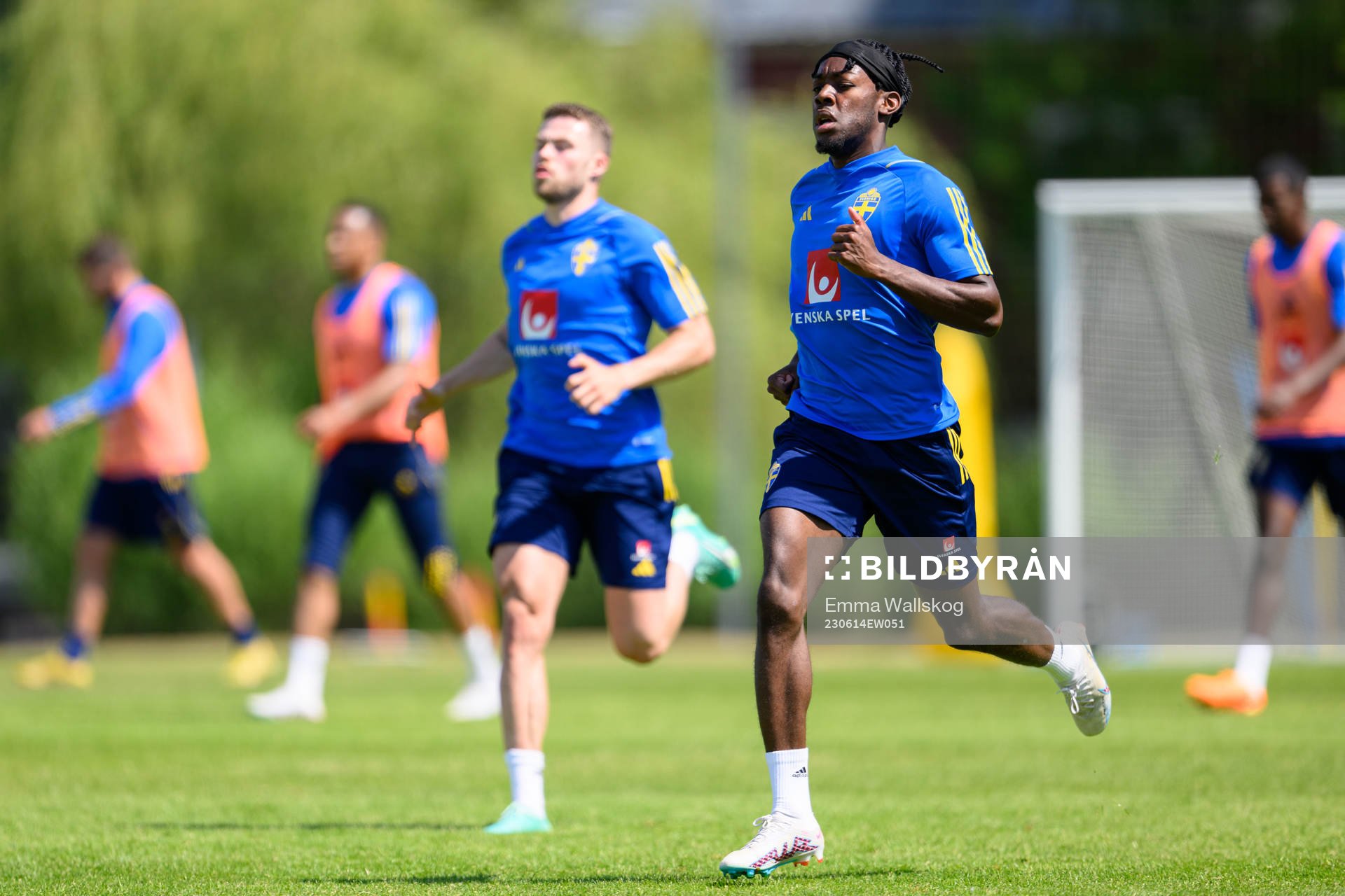 Anthony Elanga of the Swedish national football team