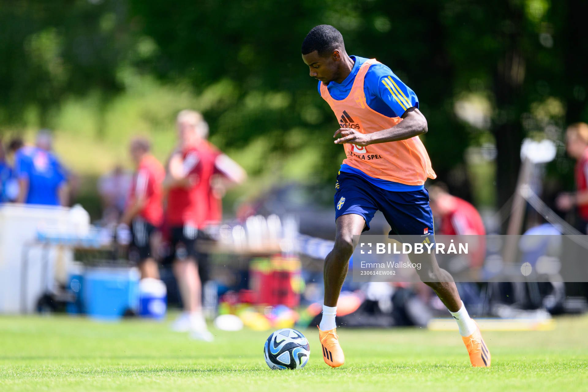 Alexander Isak of the Swedish national football team