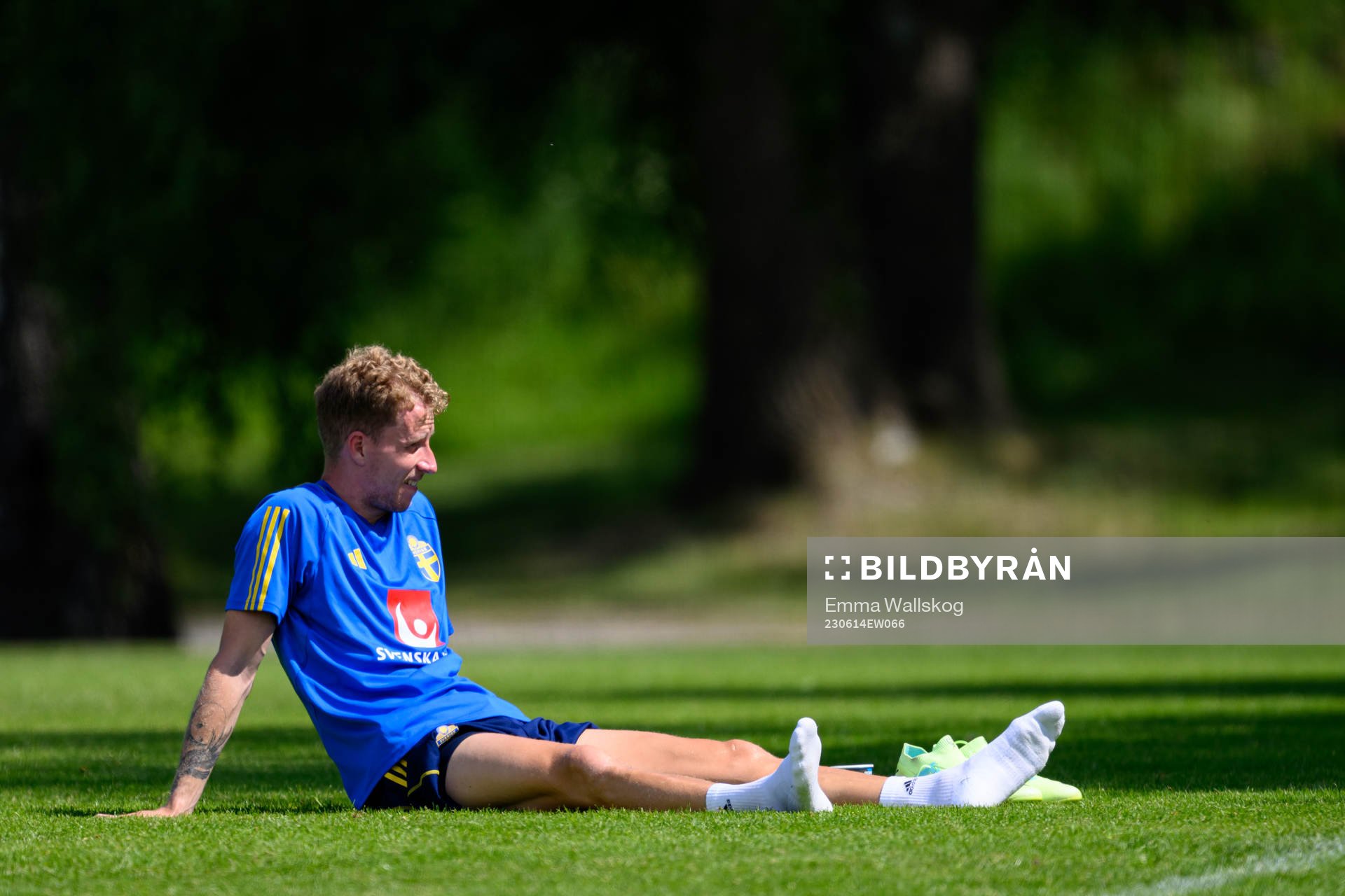 Samuel Gustafson of the Swedish national football team