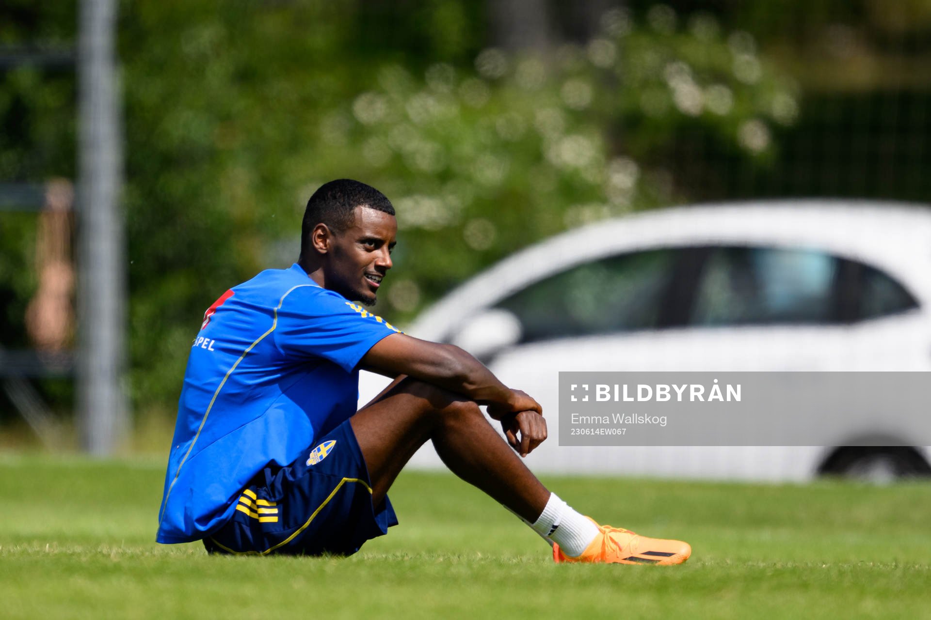 Alexander Isak of the Swedish national football team