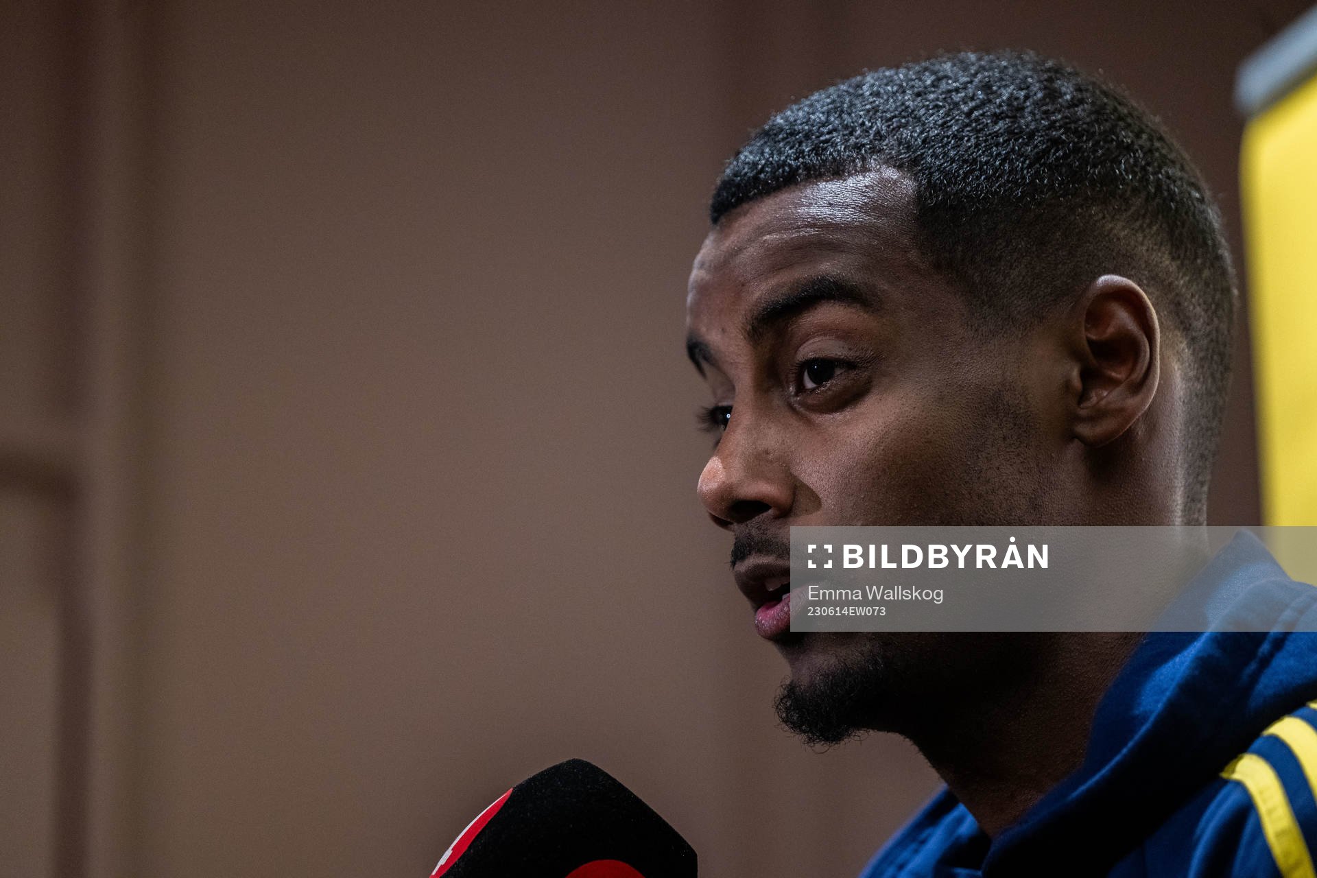 Alexander Isak of the Swedish national football team in