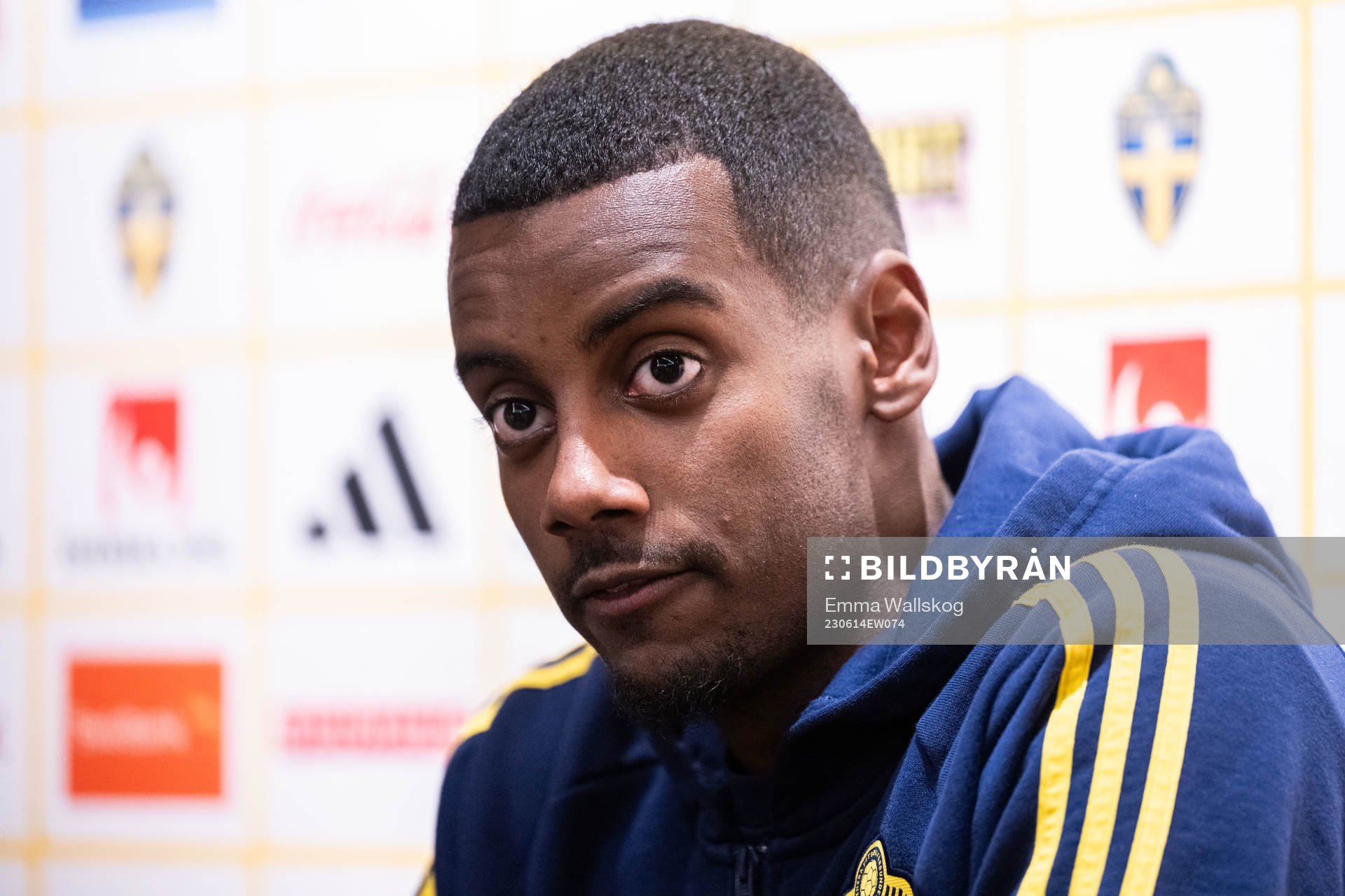 Alexander Isak of the Swedish national football team in