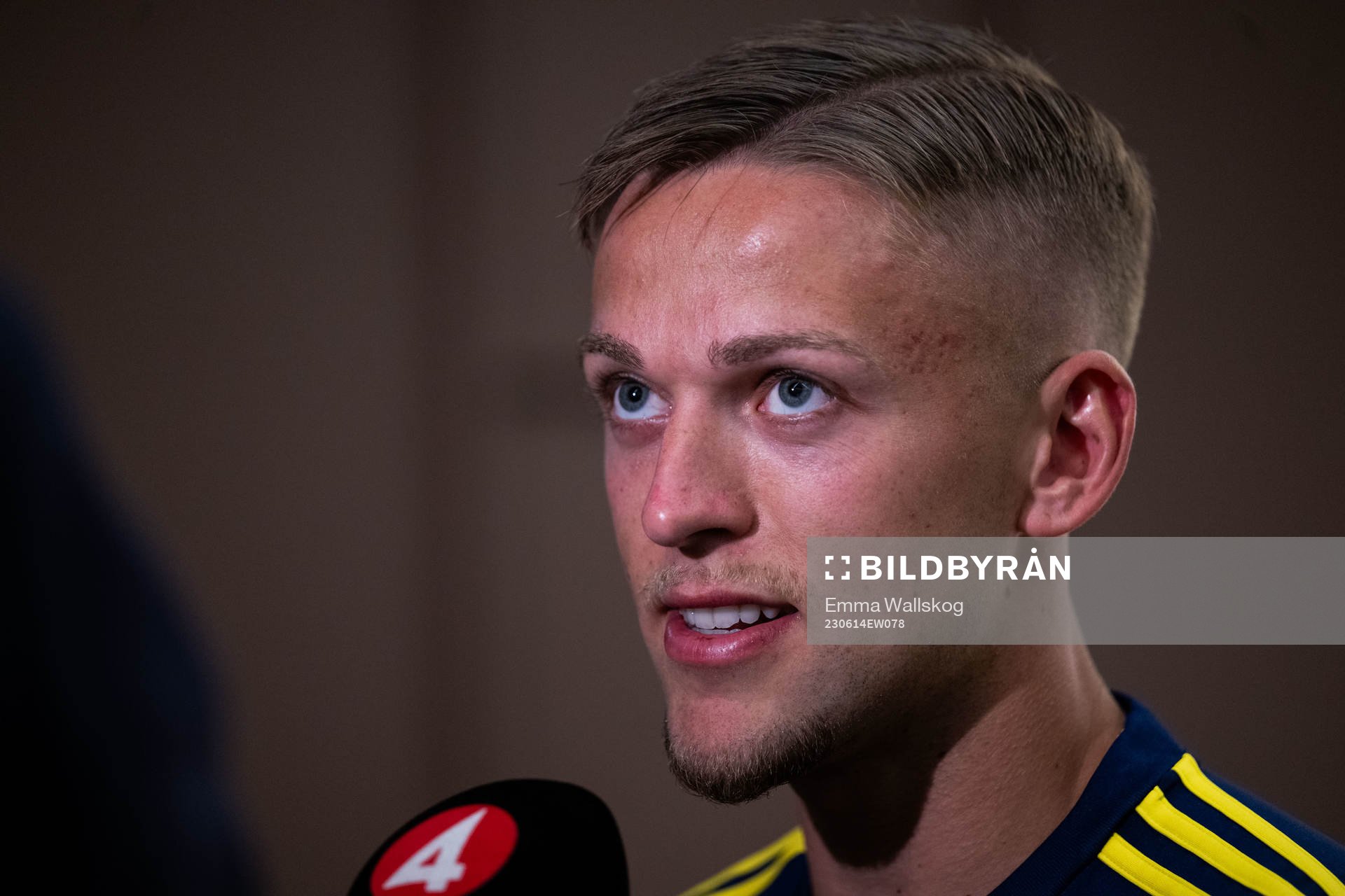 Jesper Karlsson of the Swedish national football team in
