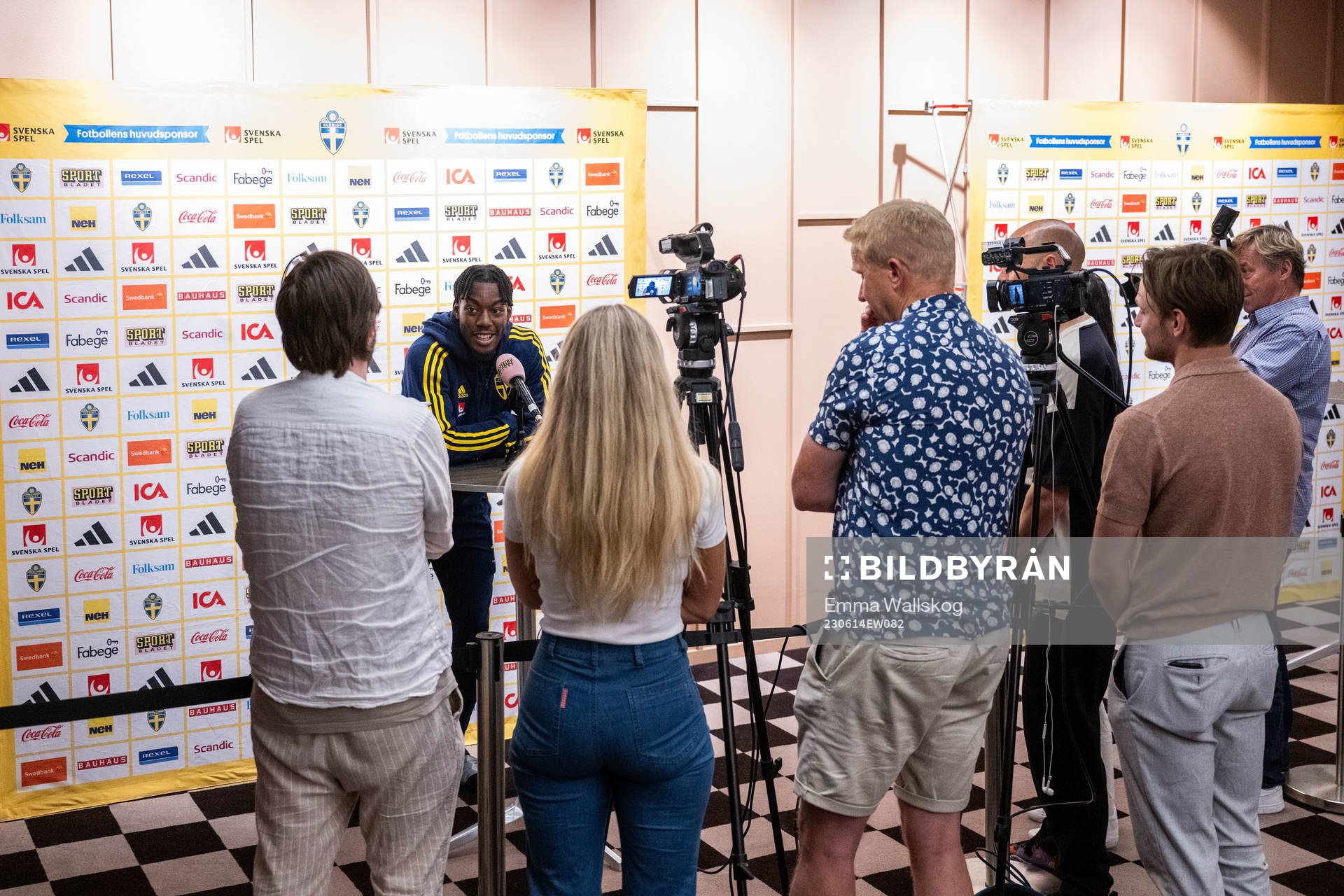Anthony Elanga of the Swedish national football team in