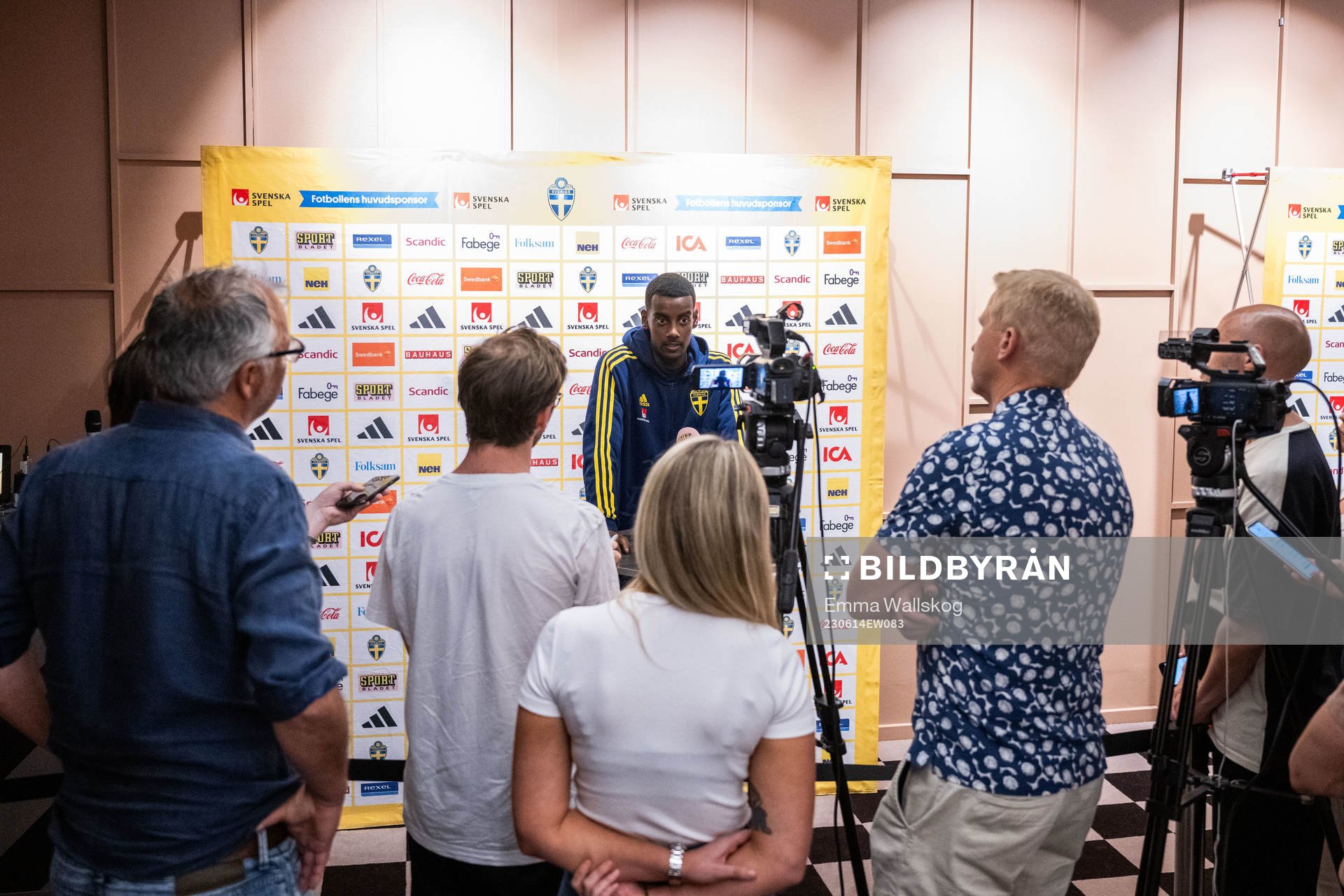 Alexander Isak of the Swedish national football team in