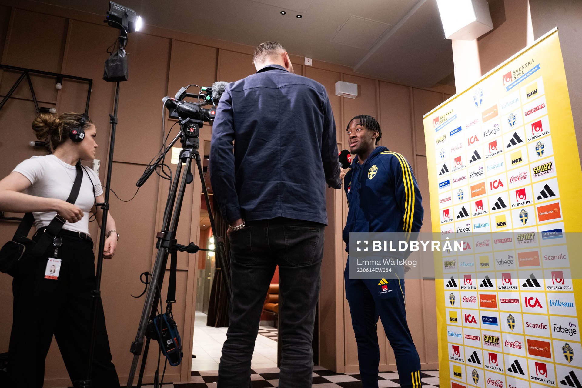 Anthony Elanga of the Swedish national football team in