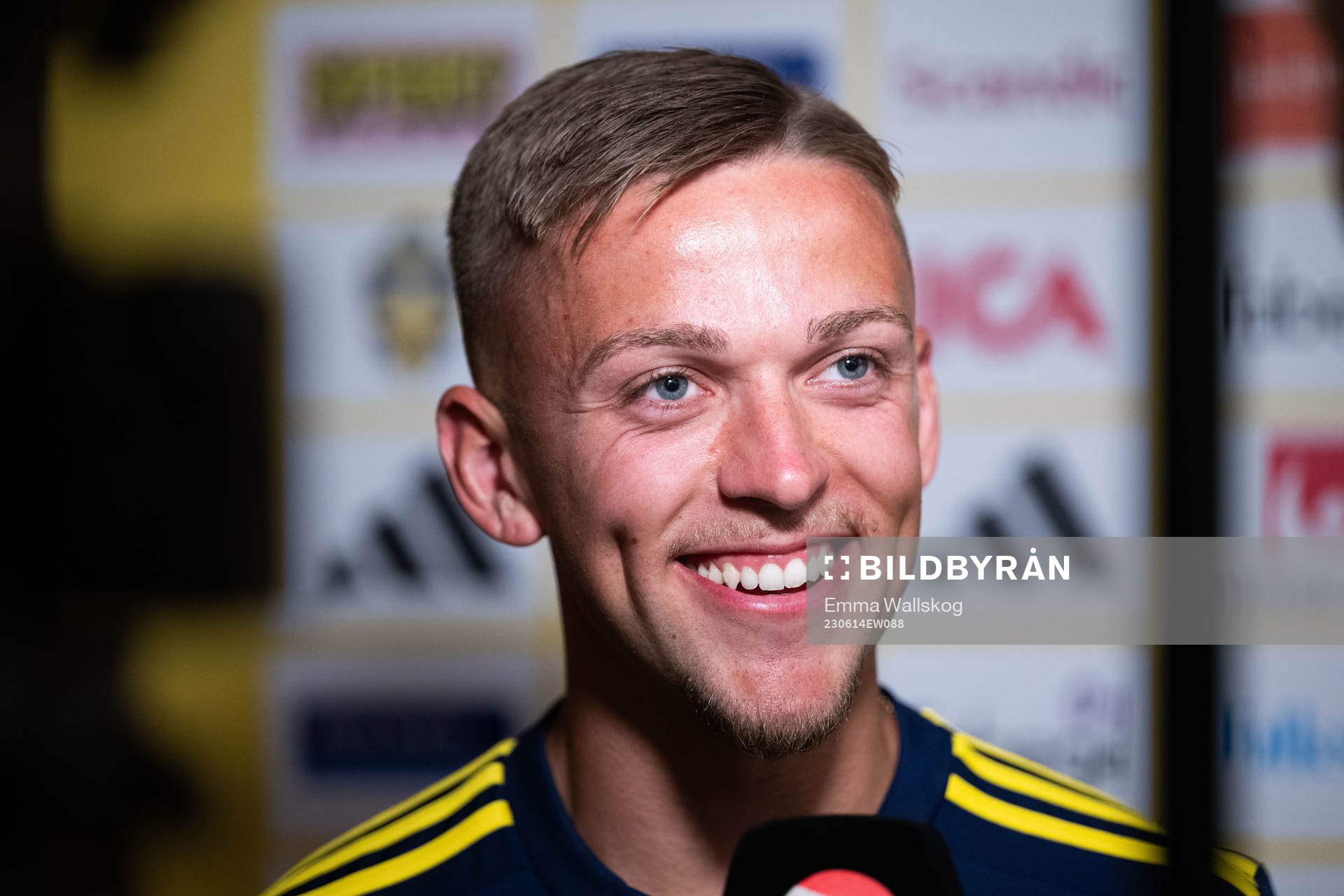 Jesper Karlsson of the Swedish national football team in