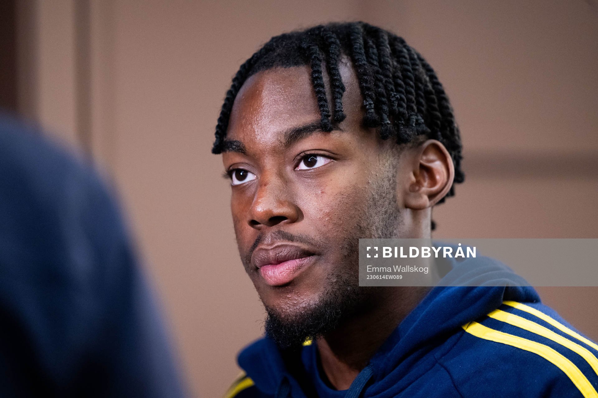 Anthony Elanga of the Swedish national football team in