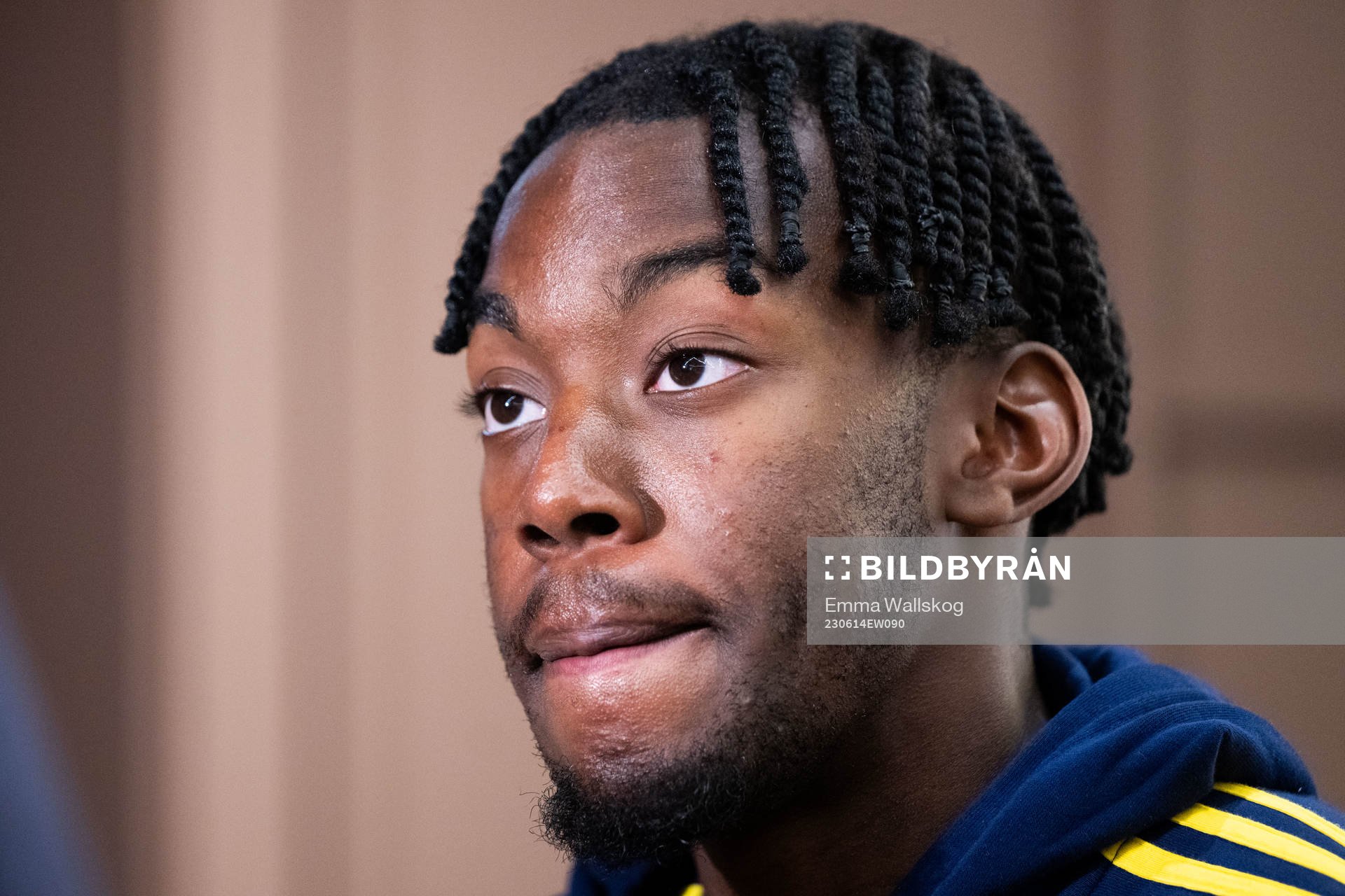Anthony Elanga of the Swedish national football team in