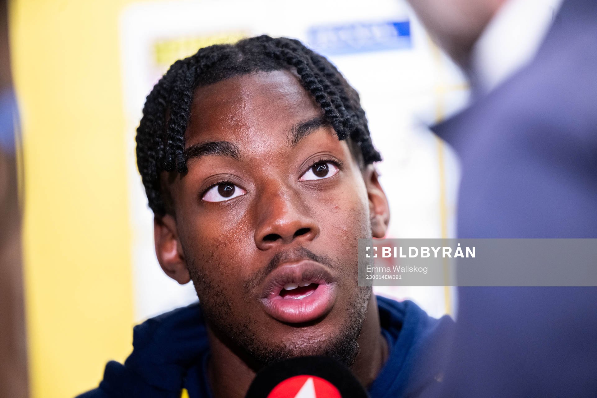 Anthony Elanga of the Swedish national football team in