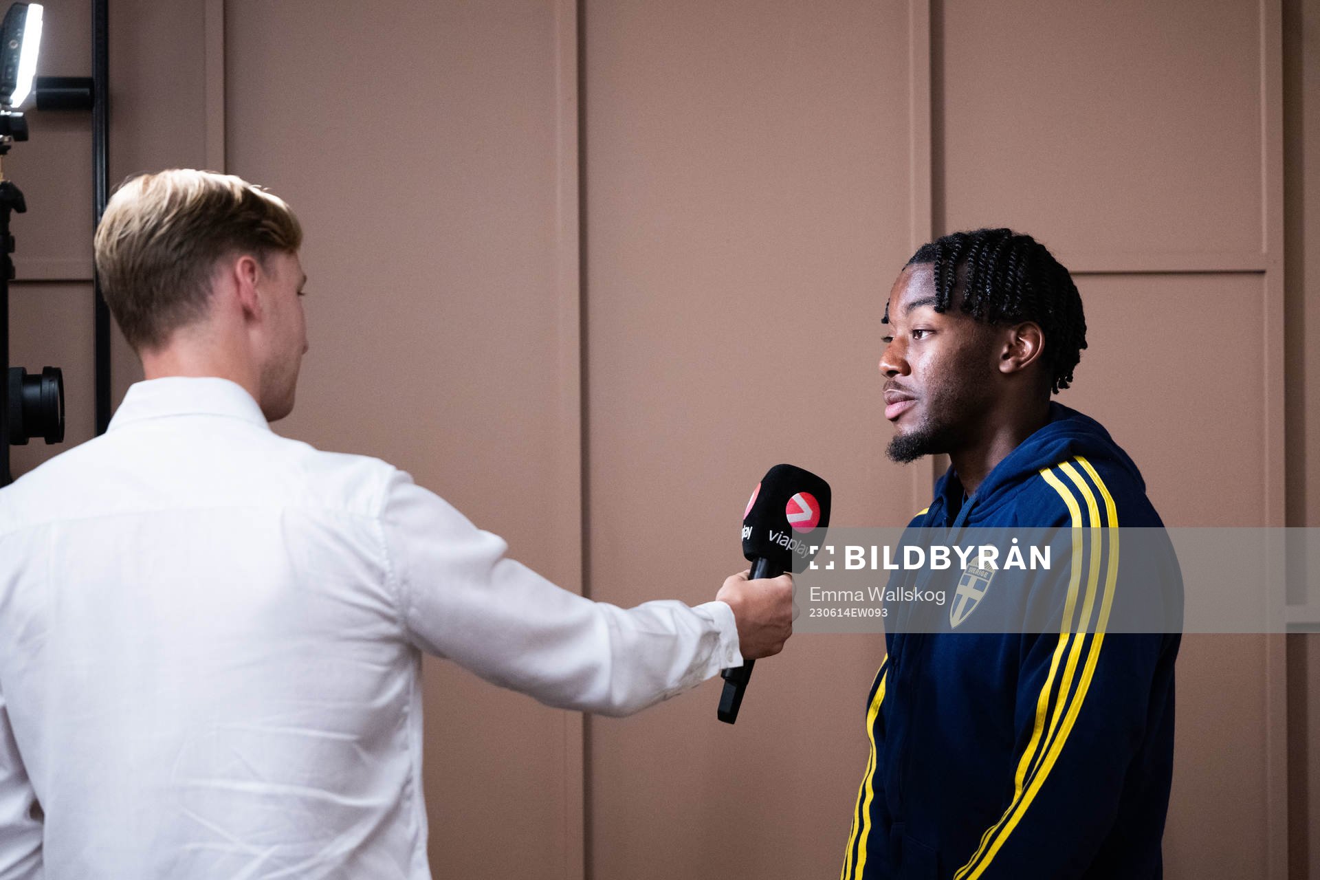 Anthony Elanga of the Swedish national football team in