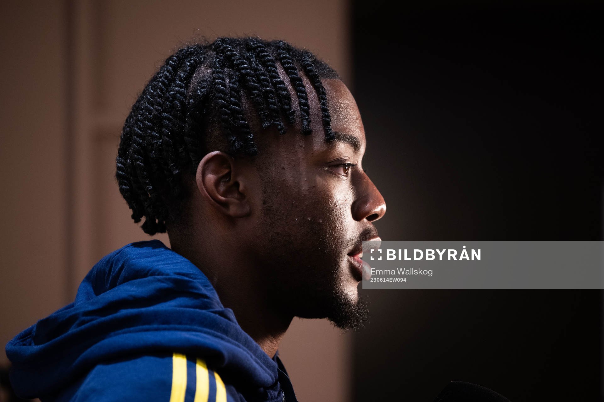 Anthony Elanga of the Swedish national football team in