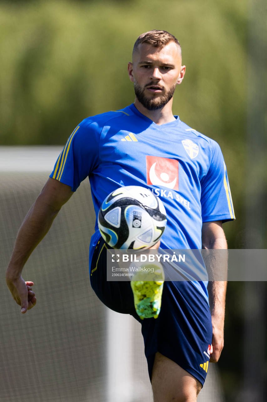 Jesper Karlström of the Swedish national football team