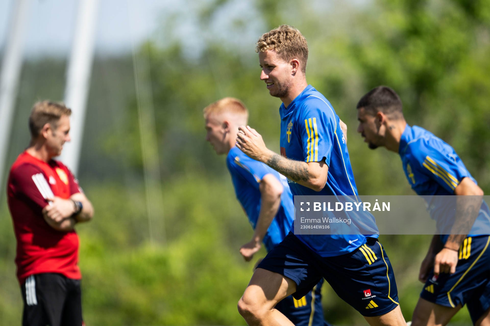 Samuel Gustafson of the Swedish national football team