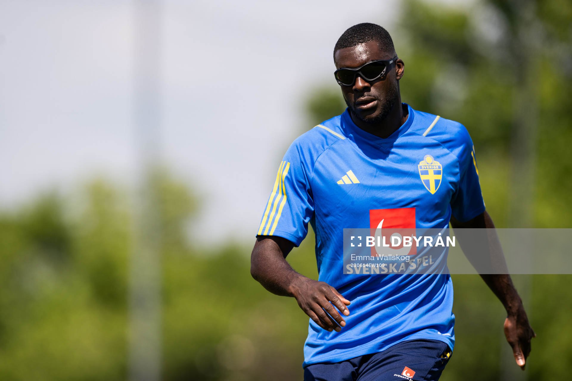 Ken Sema of the Swedish national football team