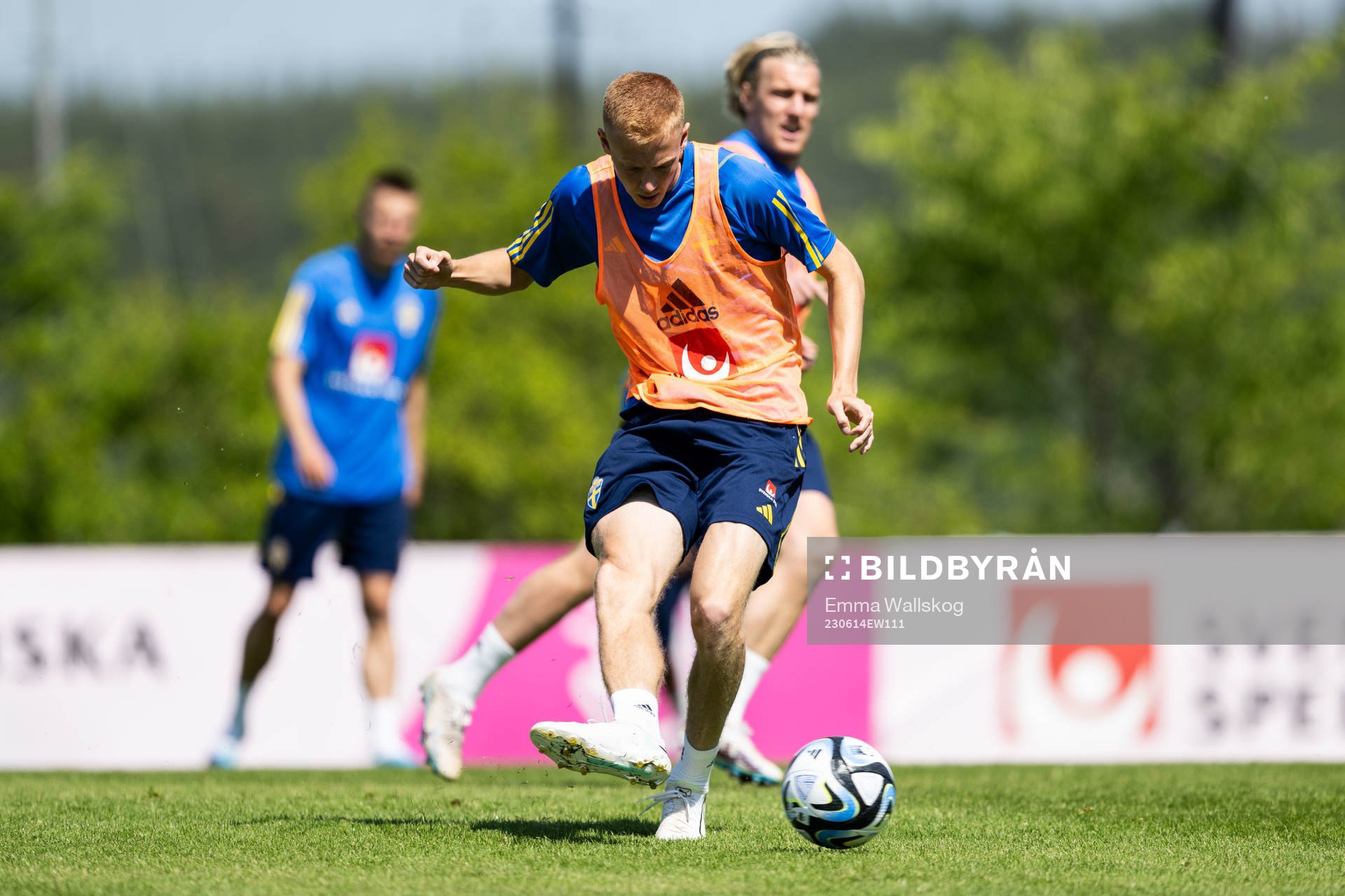 Hugo Larsson of the Swedish national football team