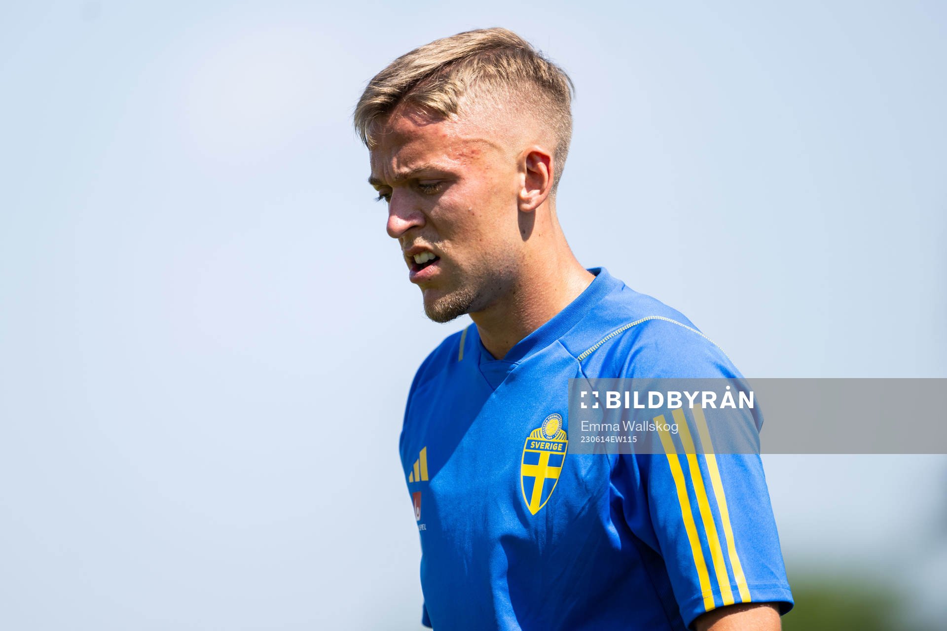 Jesper Karlsson of the Swedish national football team