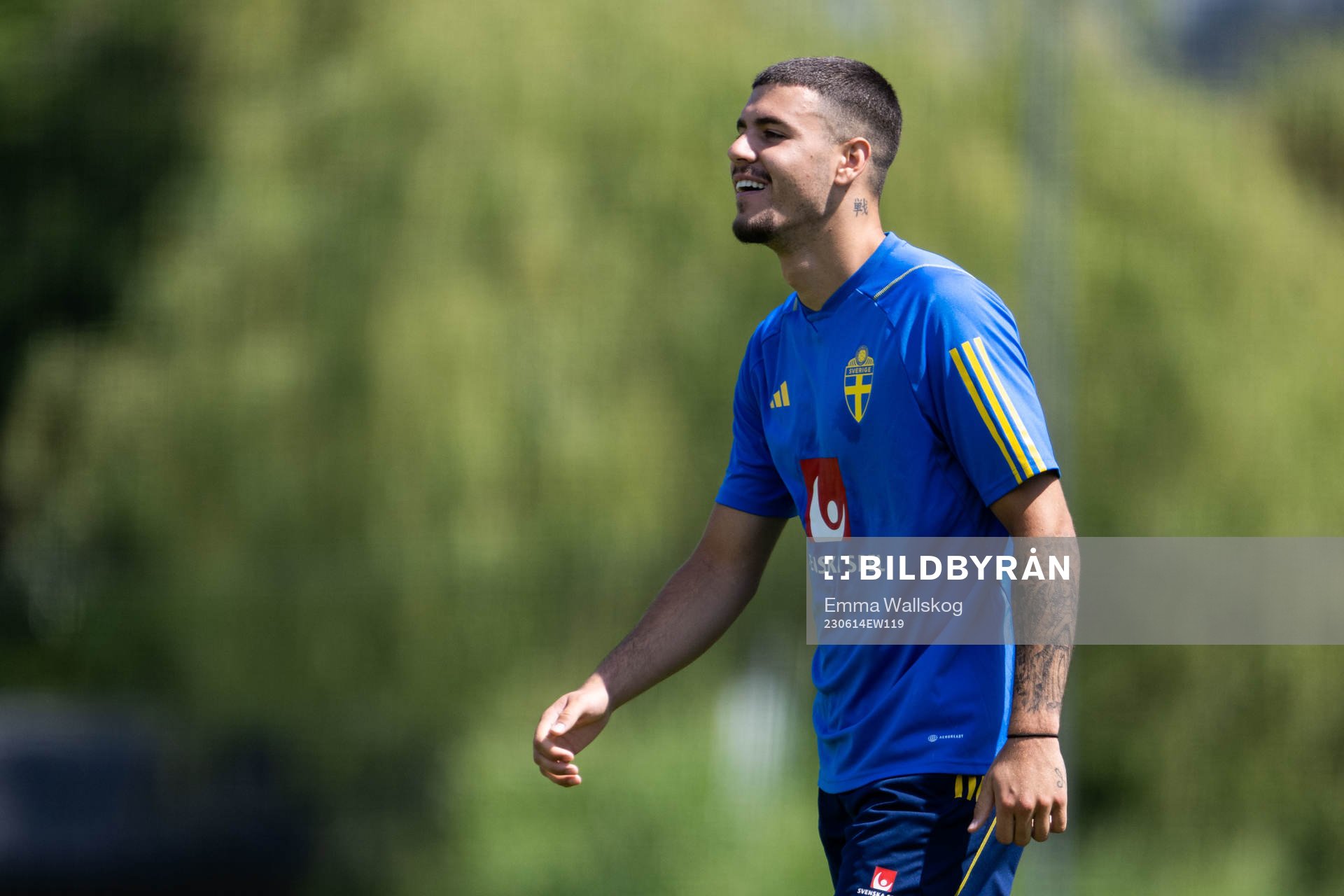 Edvin Kurtulus of the Swedish national football team