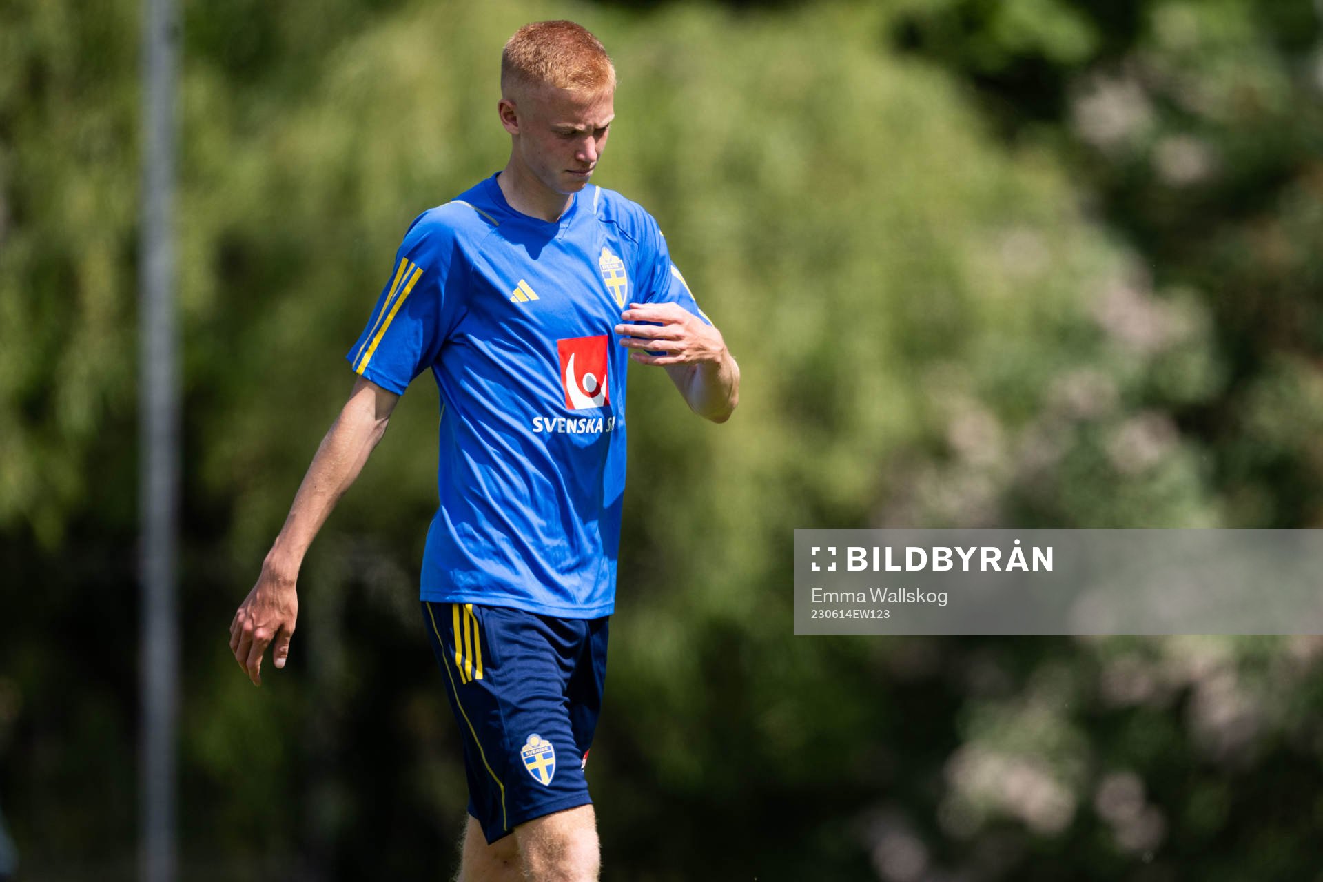 Hugo Larsson of the Swedish national football team