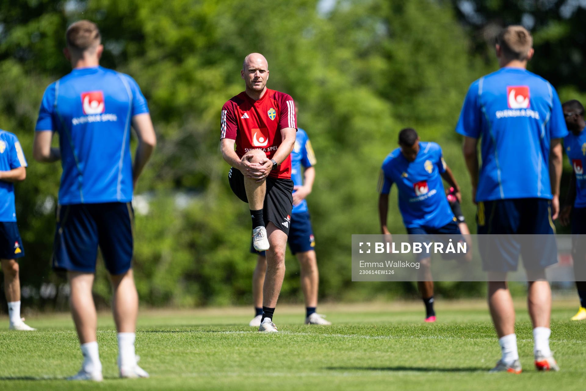 Calle Persson, physio of the Swedish national football team