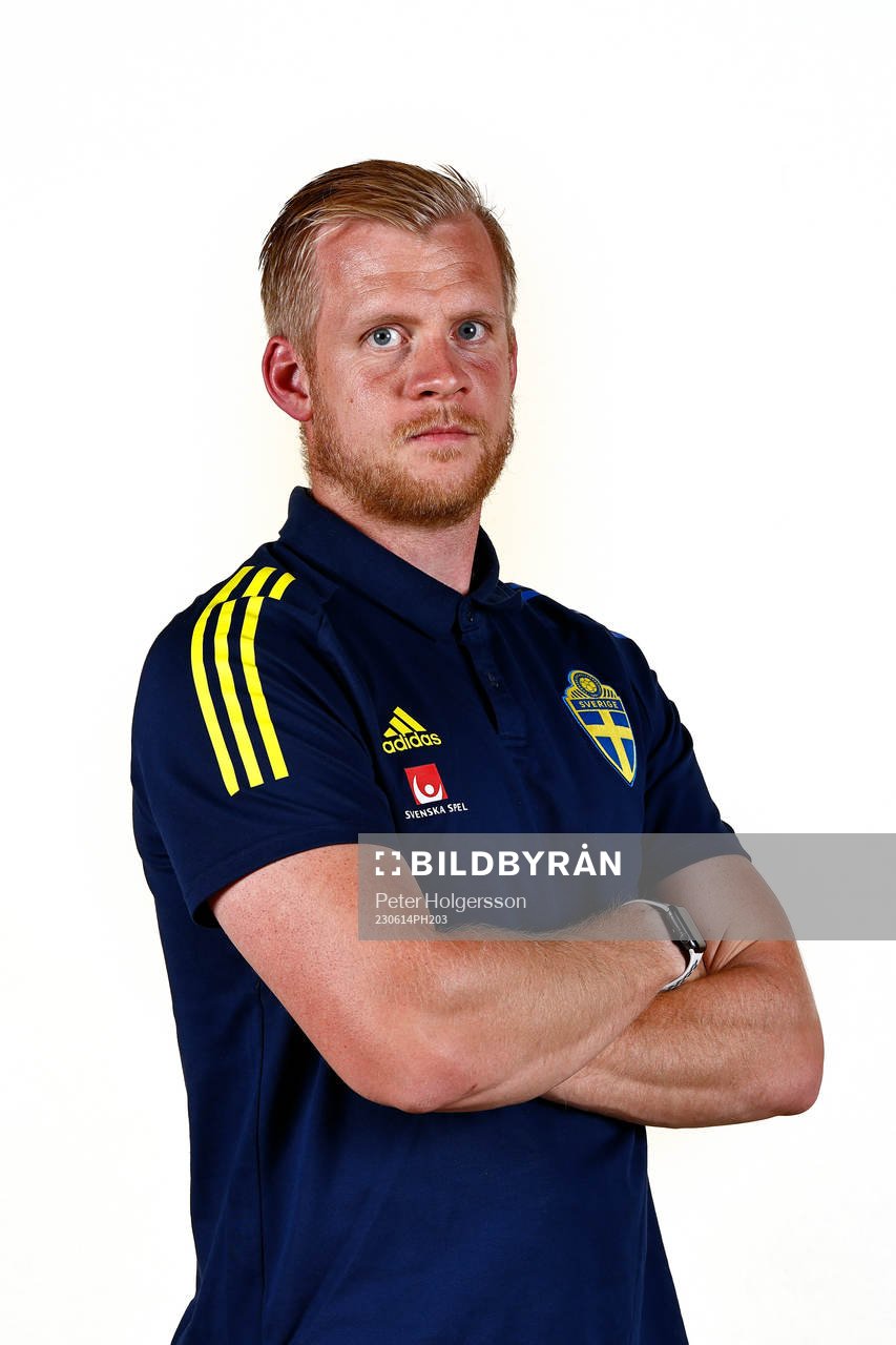 Goalkeeper coach Linus Kandolin on June 14, 2023 in Norrköping. 