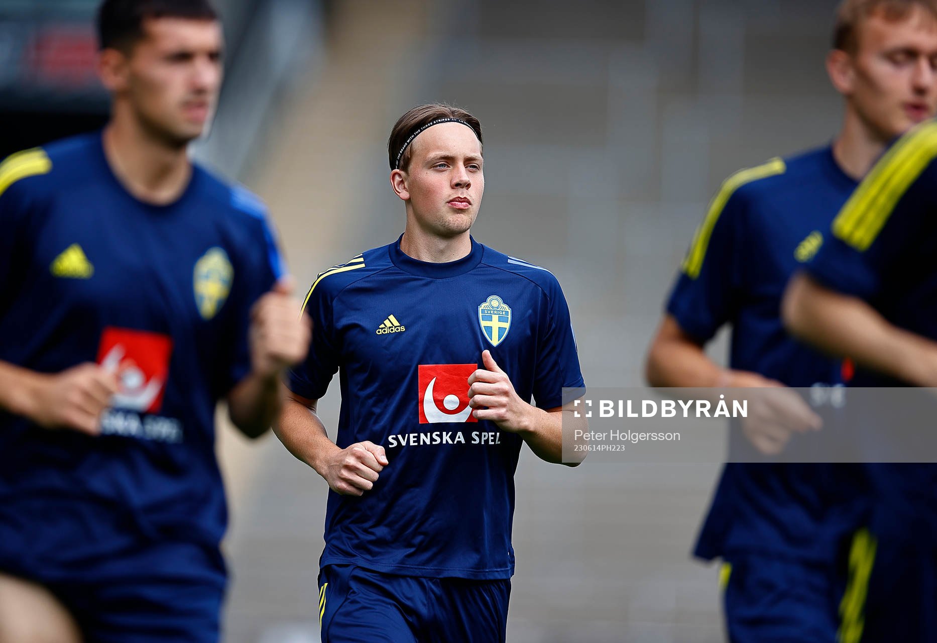During training with the Swedish national U21 team
